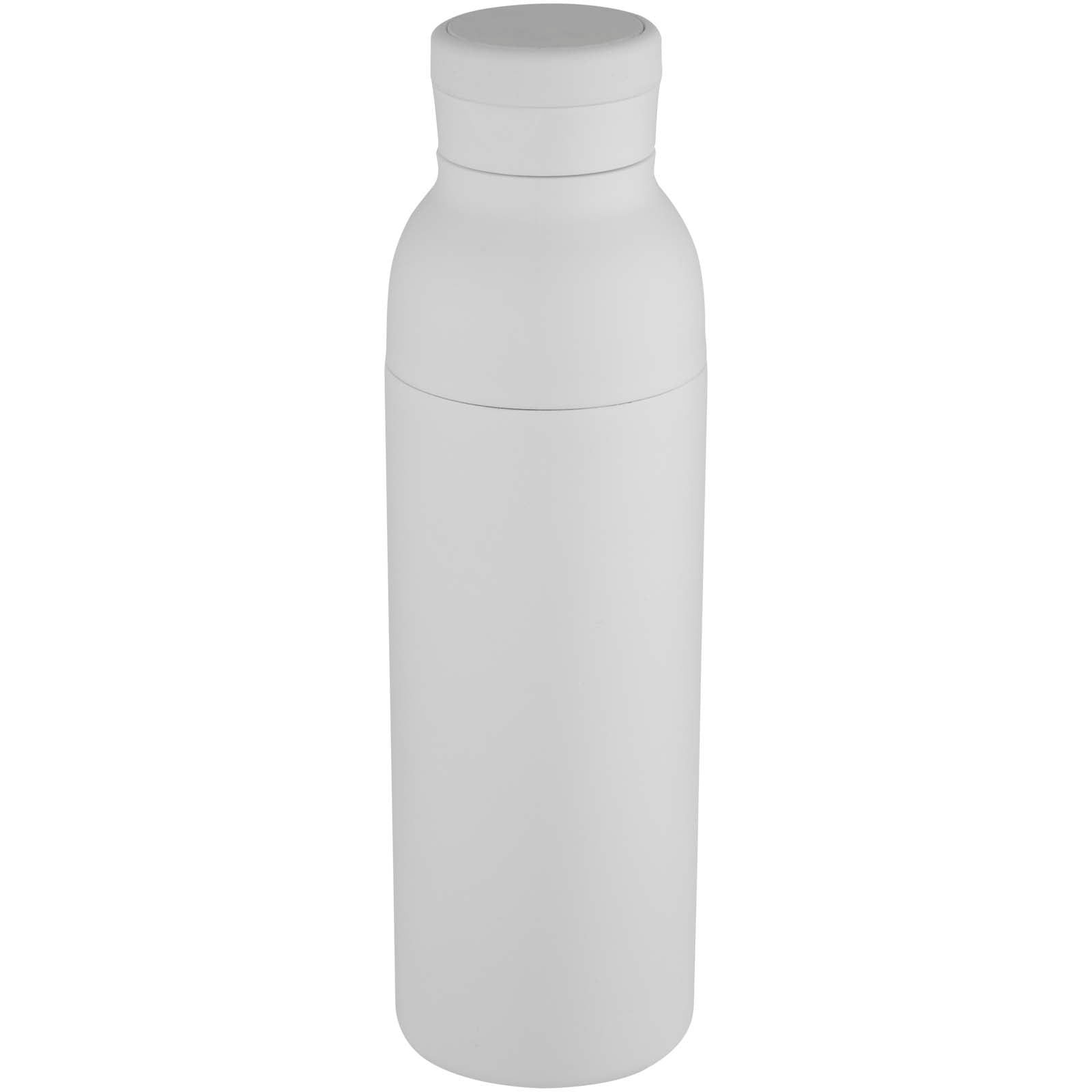 Illuminate 650 ml RCS doppelwandige Isolierflasche aus recyceltem Edelstahl – Weiss