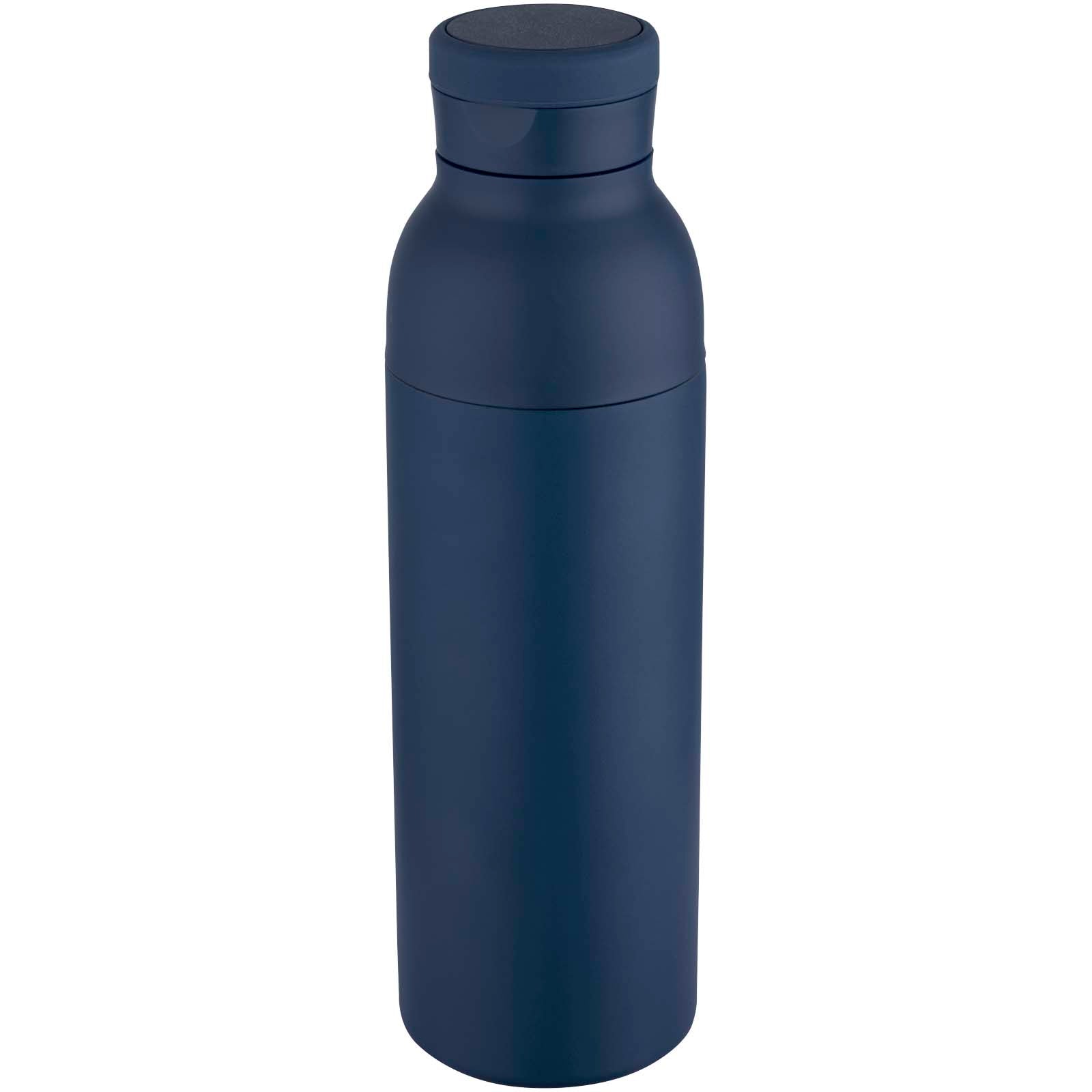 Illuminate 650 ml RCS doppelwandige Isolierflasche aus recyceltem Edelstahl – Navy