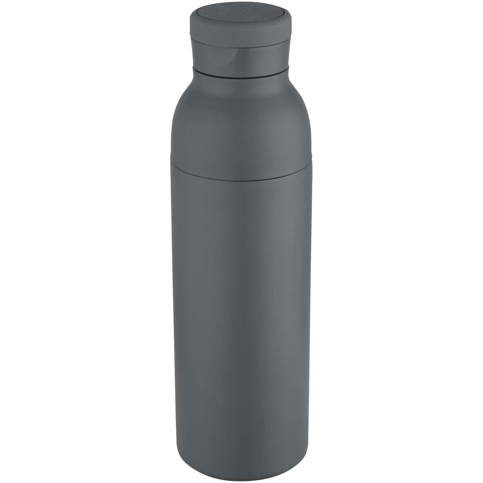 Illuminate 650 ml RCS doppelwandige Isolierflasche aus recyceltem Edelstahl – Dämmergrau