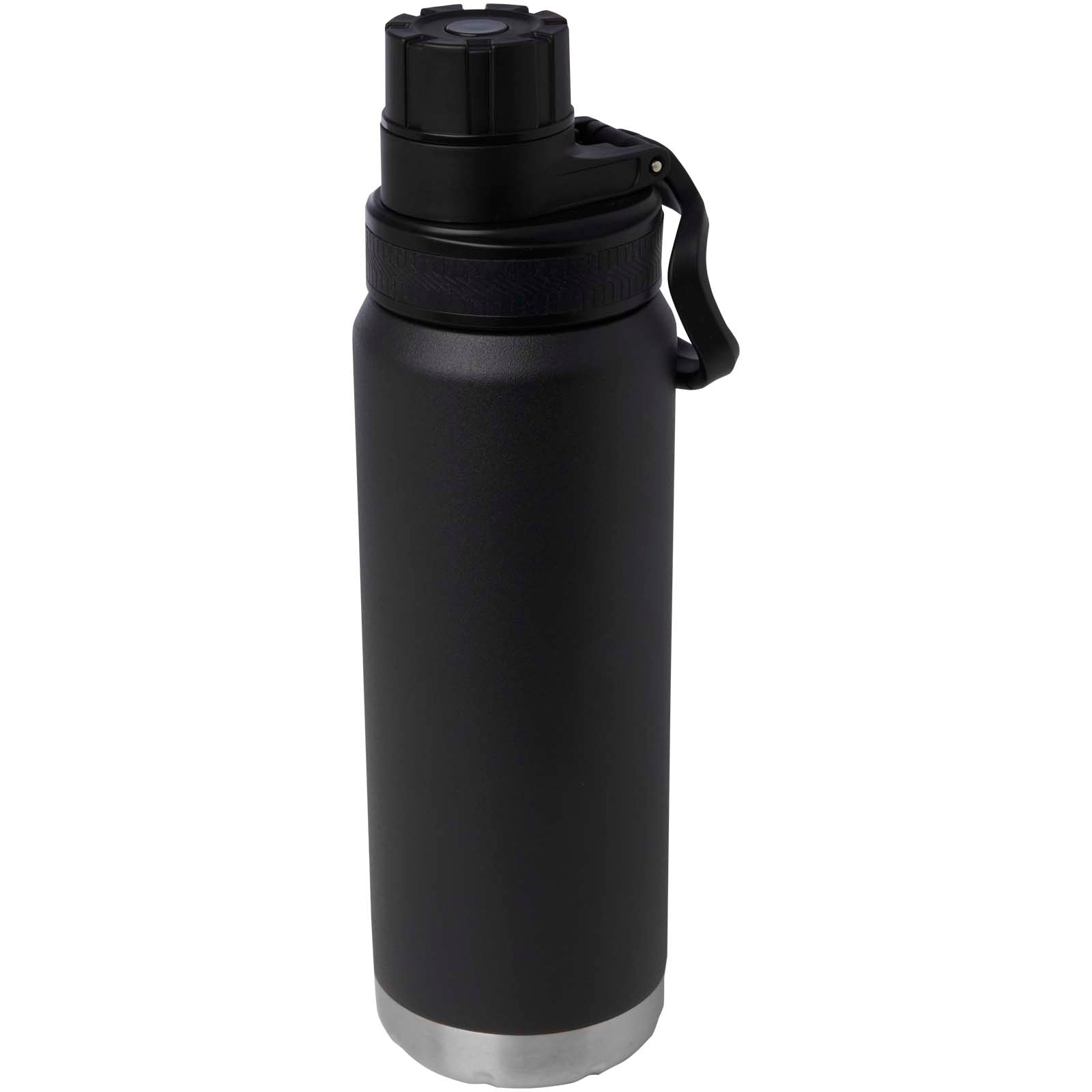 Fortis 700 ml RCS-zertifizierte Kupfer-Vakuum Isolierflasche aus recyceltem Edelstahl (Kohlensäure geeignet) – Schwarz