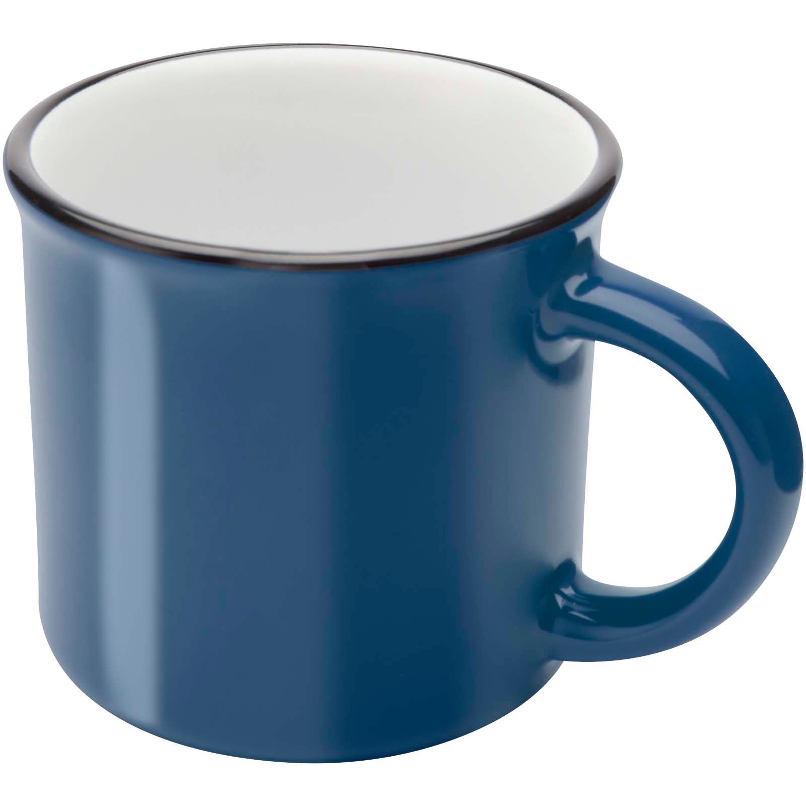 Bari Keramiktasse 240 ml mit glänzender Oberfläche – Ozeanblau