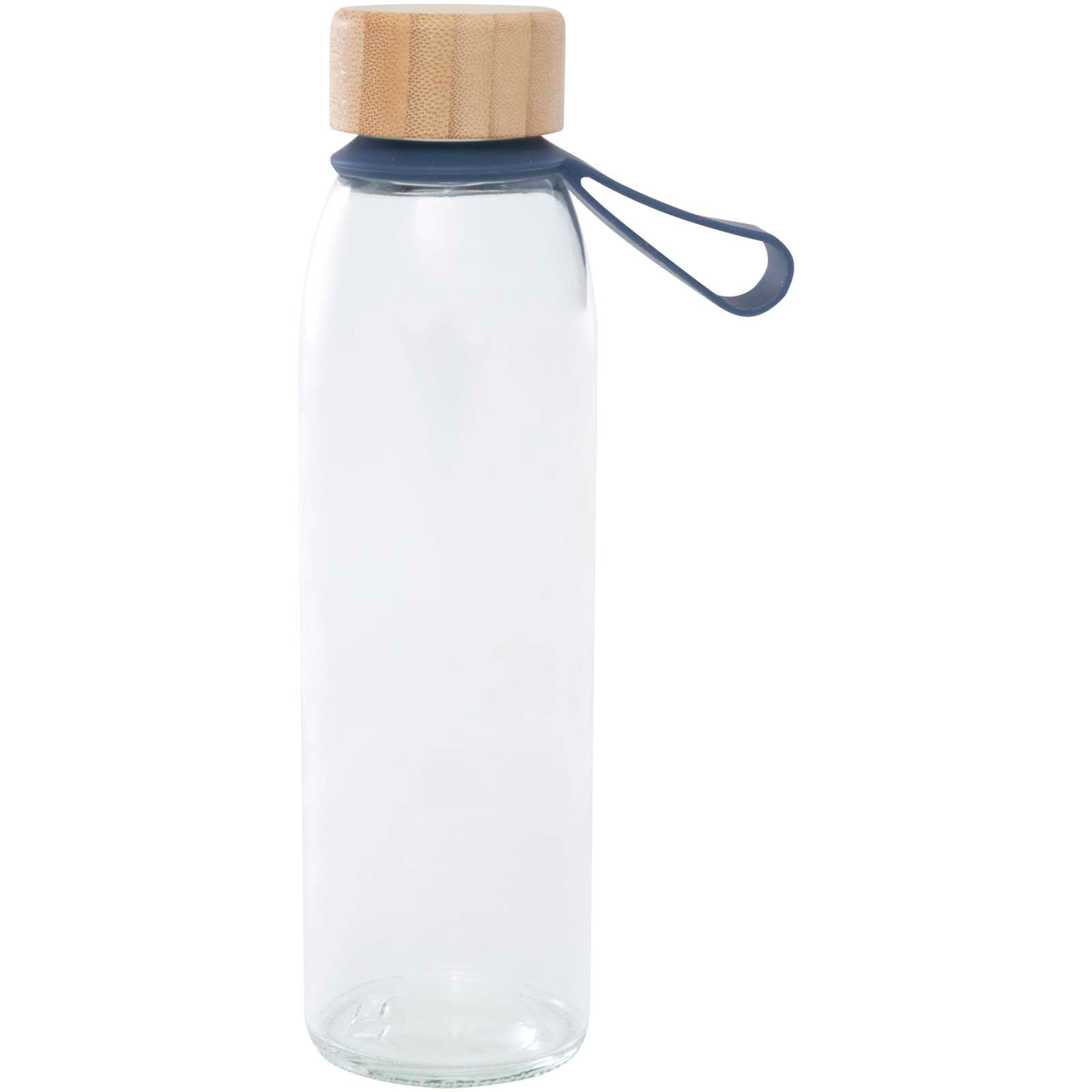 Porto 500 ml Glas-Flasche mit Silikongriff und Bambusdeckel