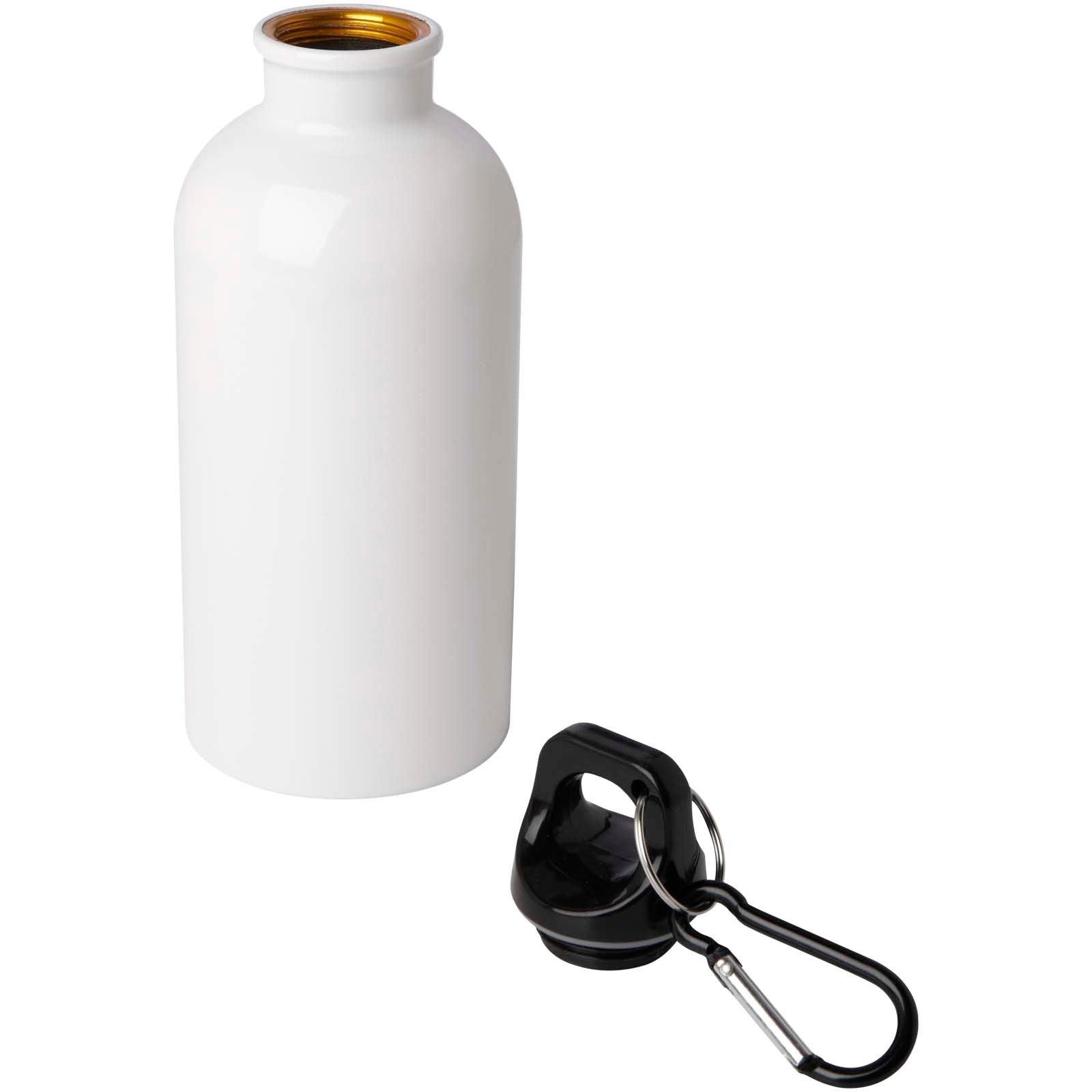 Oregon 400 ml RCS-zertifizierte, einwandige Trinkflasche aus Edelstahl mit Karabinerhaken