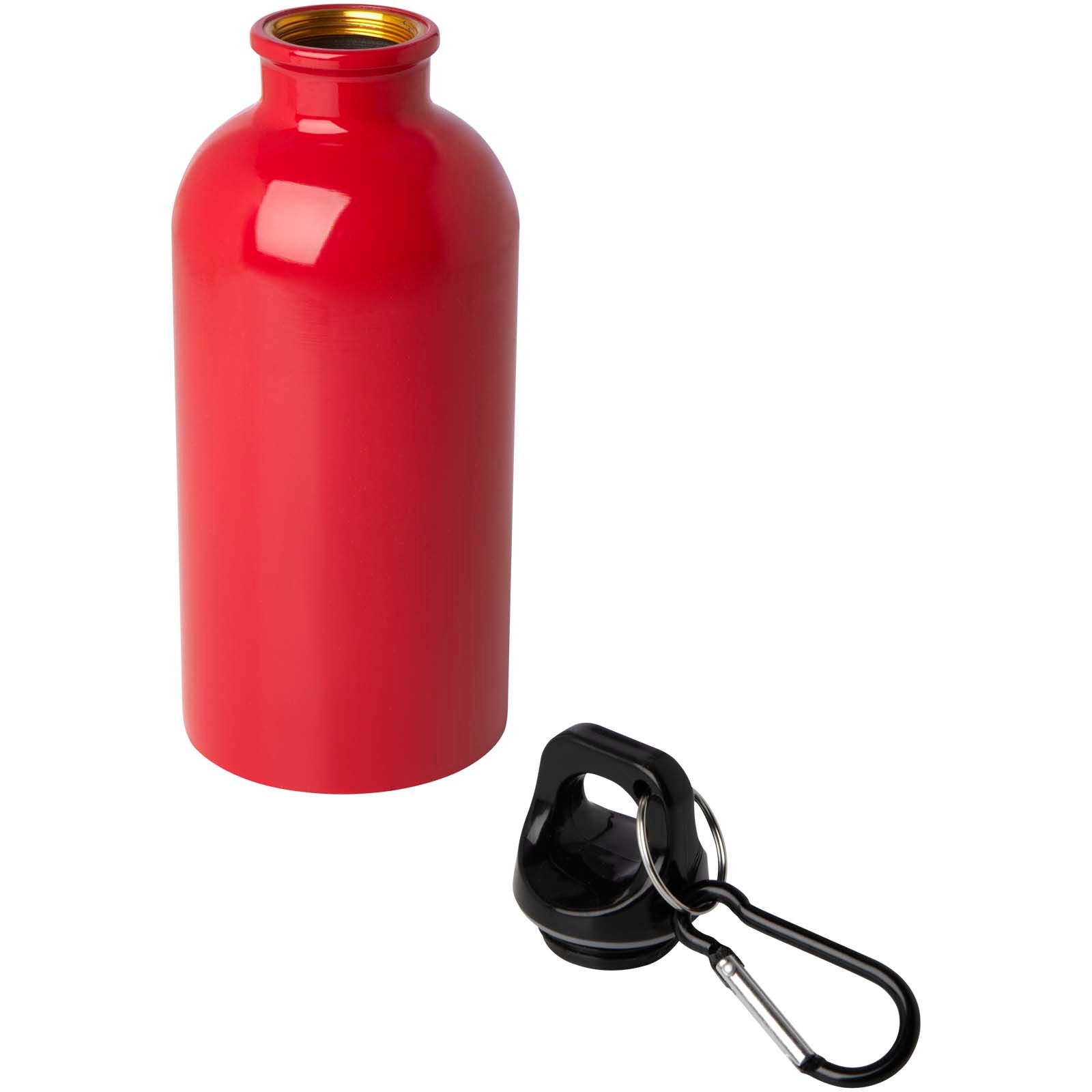 Oregon 400 ml RCS-zertifizierte, einwandige Trinkflasche aus Edelstahl mit Karabinerhaken