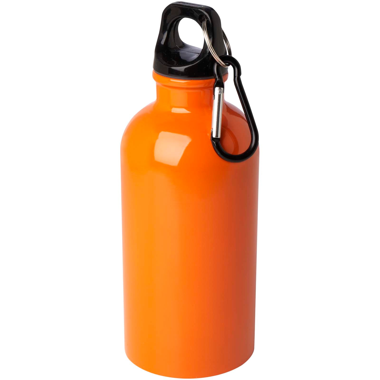 Oregon 400 ml RCS-zertifizierte, einwandige Trinkflasche aus Edelstahl mit Karabinerhaken – Orange