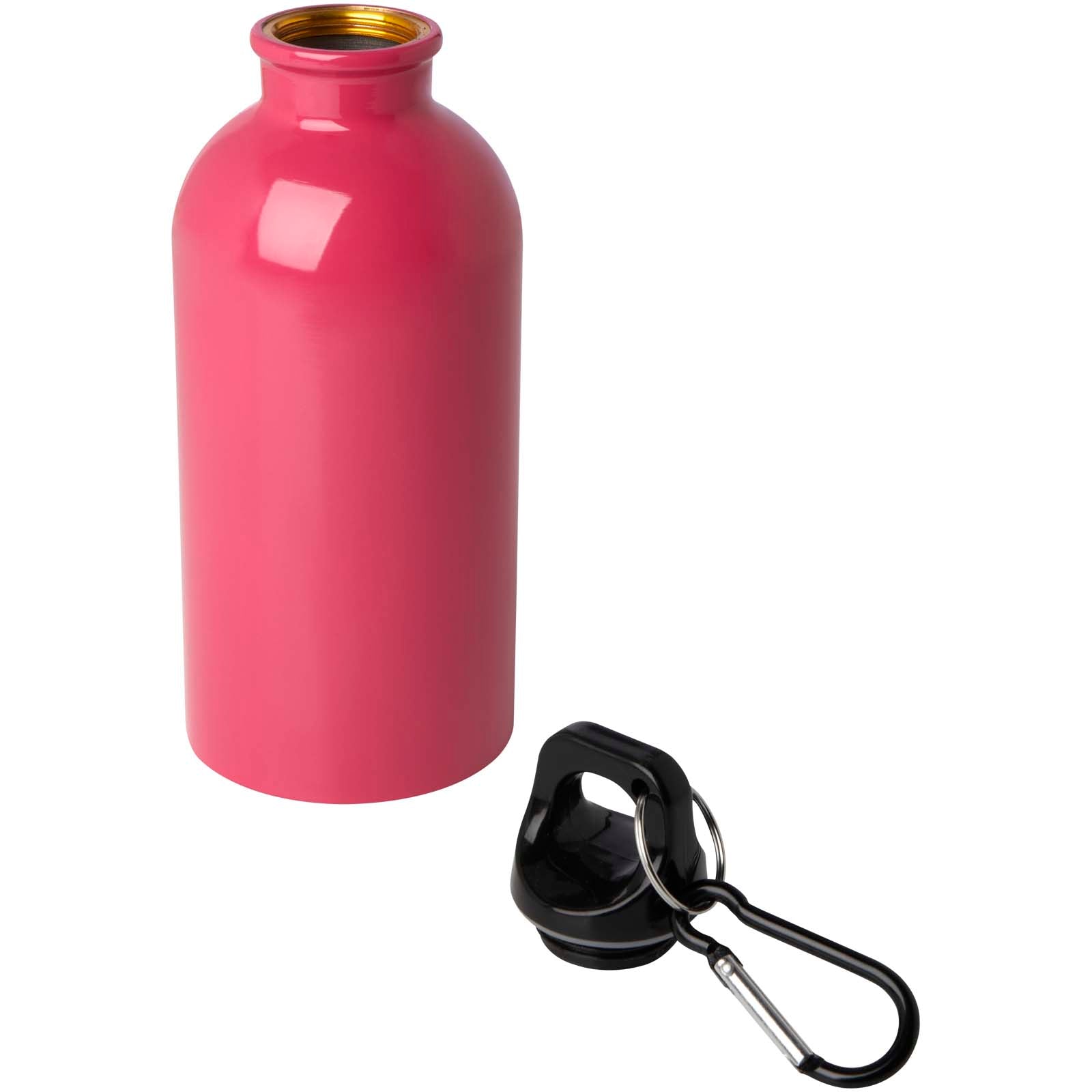 Oregon 400 ml RCS-zertifizierte, einwandige Trinkflasche aus Edelstahl mit Karabinerhaken
