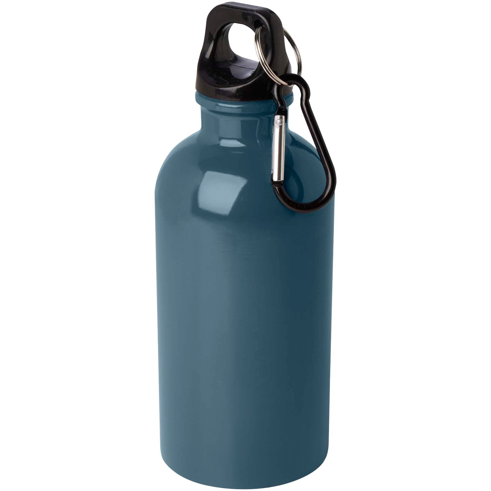 Oregon 400 ml RCS-zertifizierte, einwandige Trinkflasche aus Edelstahl mit Karabinerhaken – Hale Blau