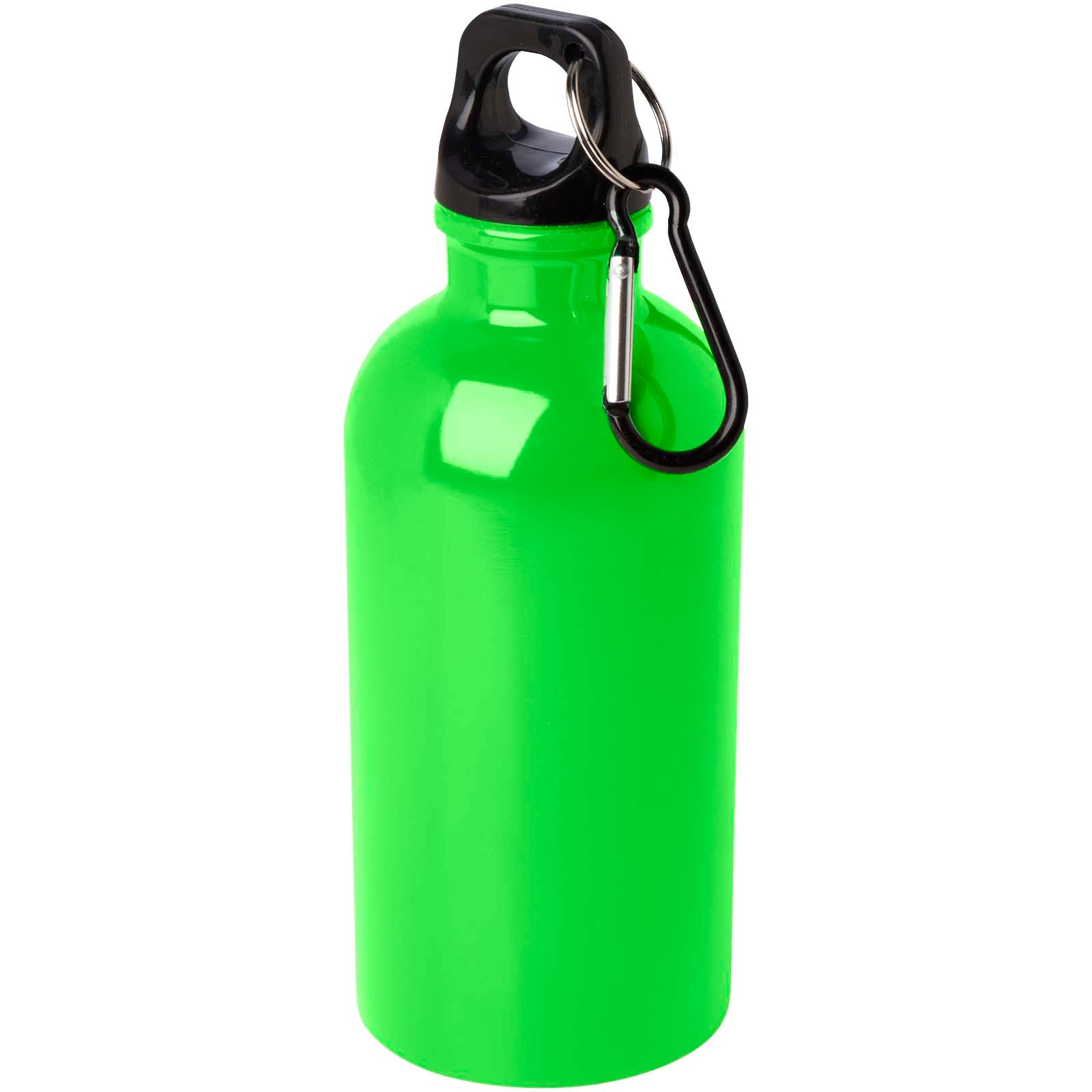 Oregon 400 ml RCS-zertifizierte, einwandige Trinkflasche aus Edelstahl mit Karabinerhaken – Apfelgrün