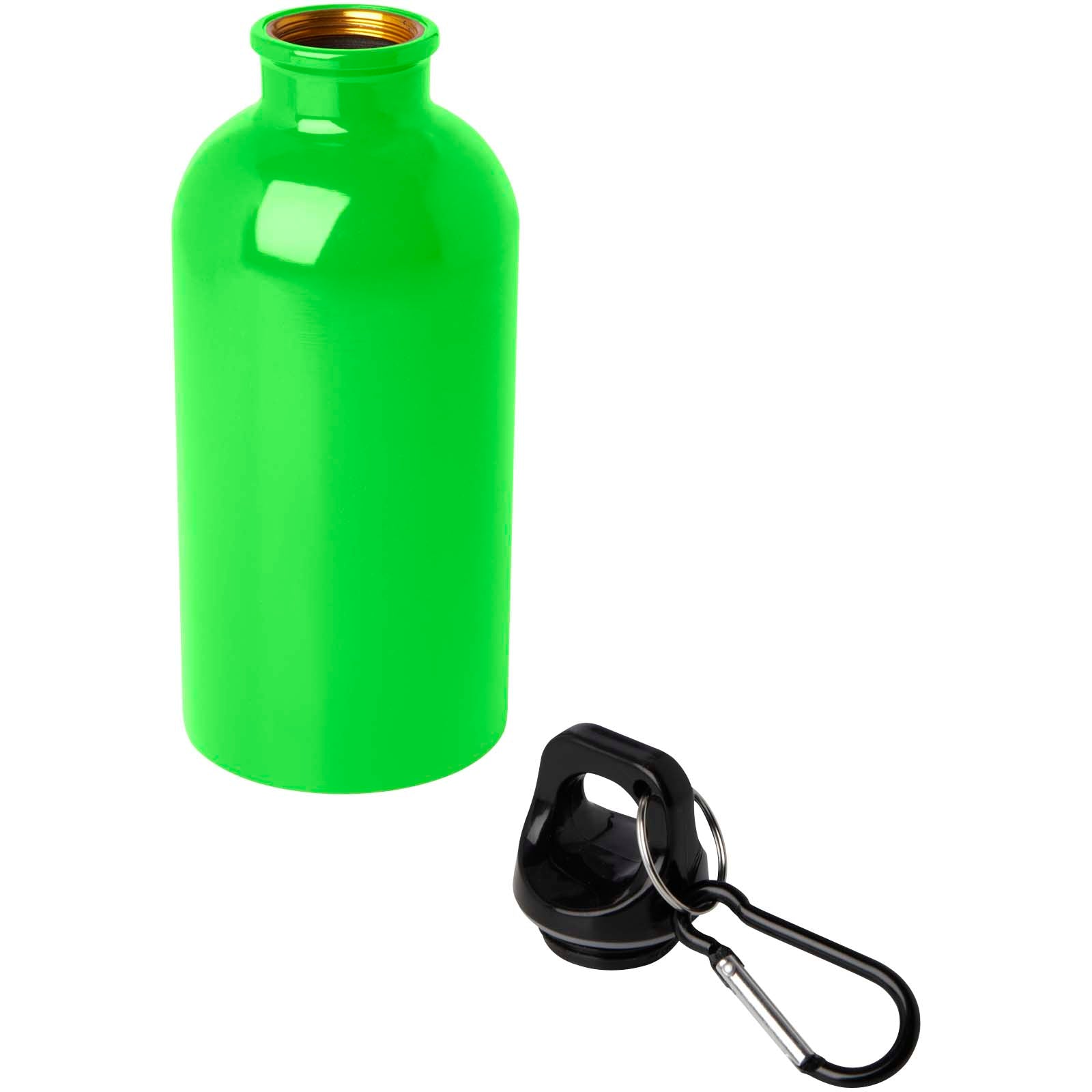 Oregon 400 ml RCS-zertifizierte, einwandige Trinkflasche aus Edelstahl mit Karabinerhaken