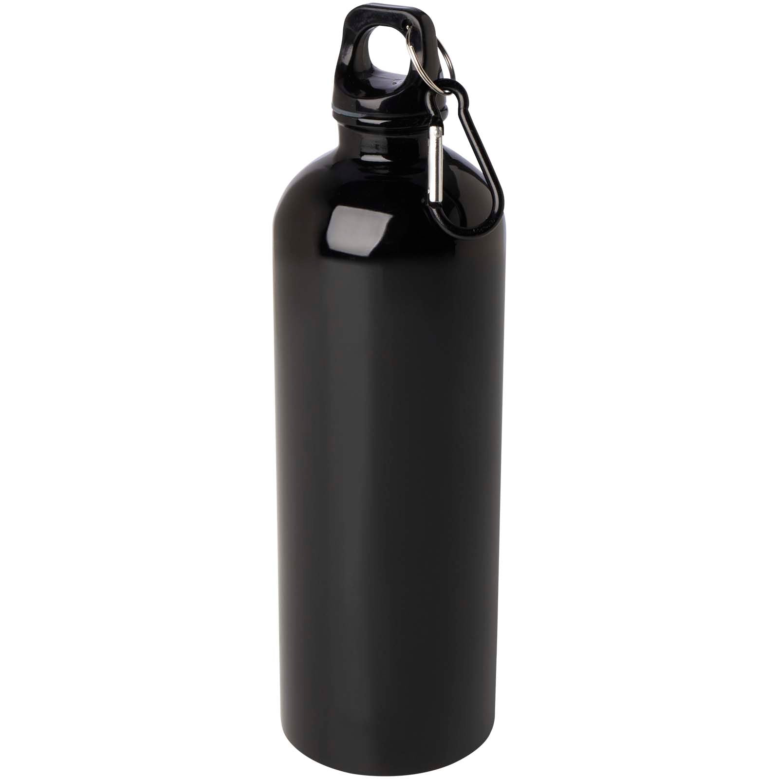 Oregon 750 ml RCS-zertifizierte, einwandige Trinkflasche aus Edelstahl mit Karabinerhaken – Schwarz