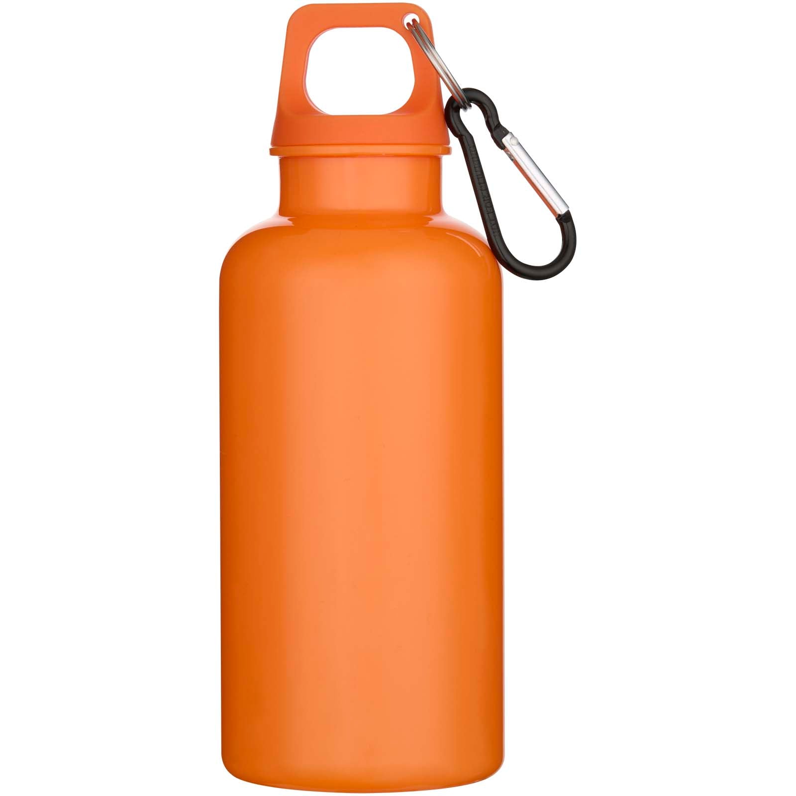 Oregon 400 ml einfarbige RS-zertifizierte Trinkflasche aus recyceltem Kunststoff mit Karabinerhaken