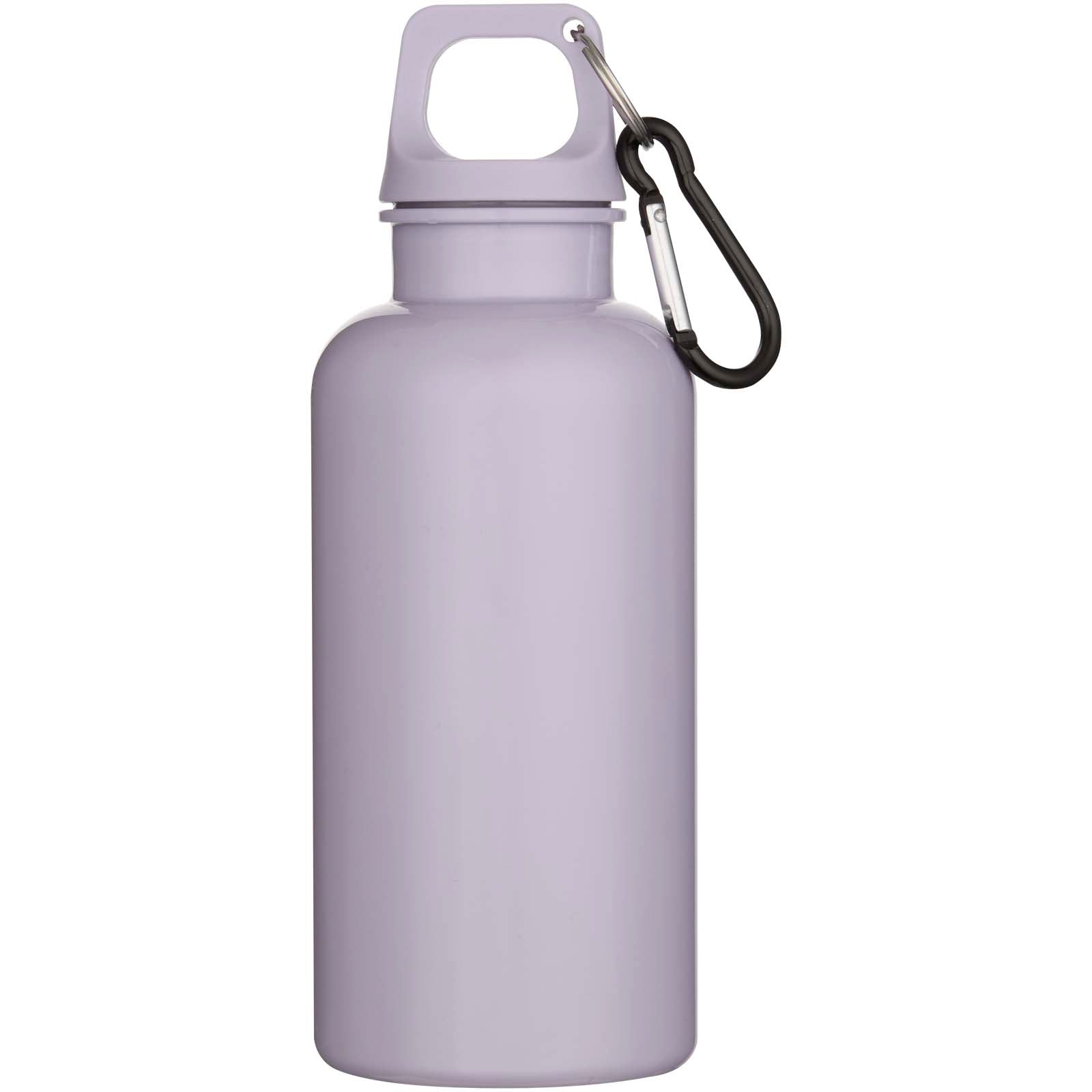 Oregon 400 ml einfarbige RS-zertifizierte Trinkflasche aus recyceltem Kunststoff mit Karabinerhaken