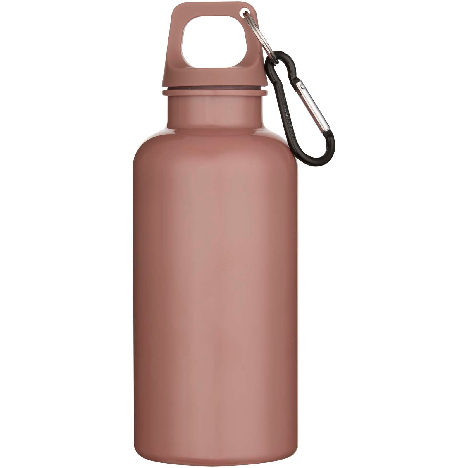 Oregon 400 ml einfarbige RS-zertifizierte Trinkflasche aus recyceltem Kunststoff mit Karabinerhaken