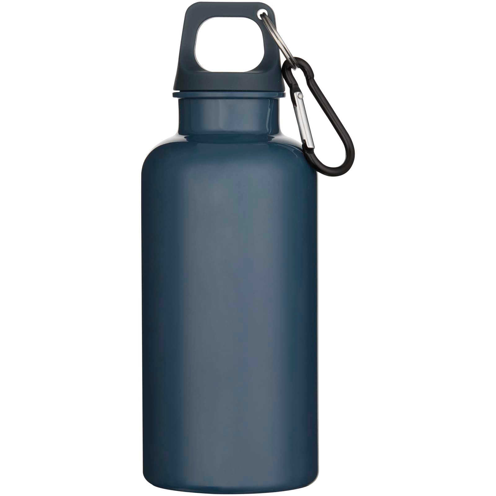Oregon 400 ml einfarbige RS-zertifizierte Trinkflasche aus recyceltem Kunststoff mit Karabinerhaken