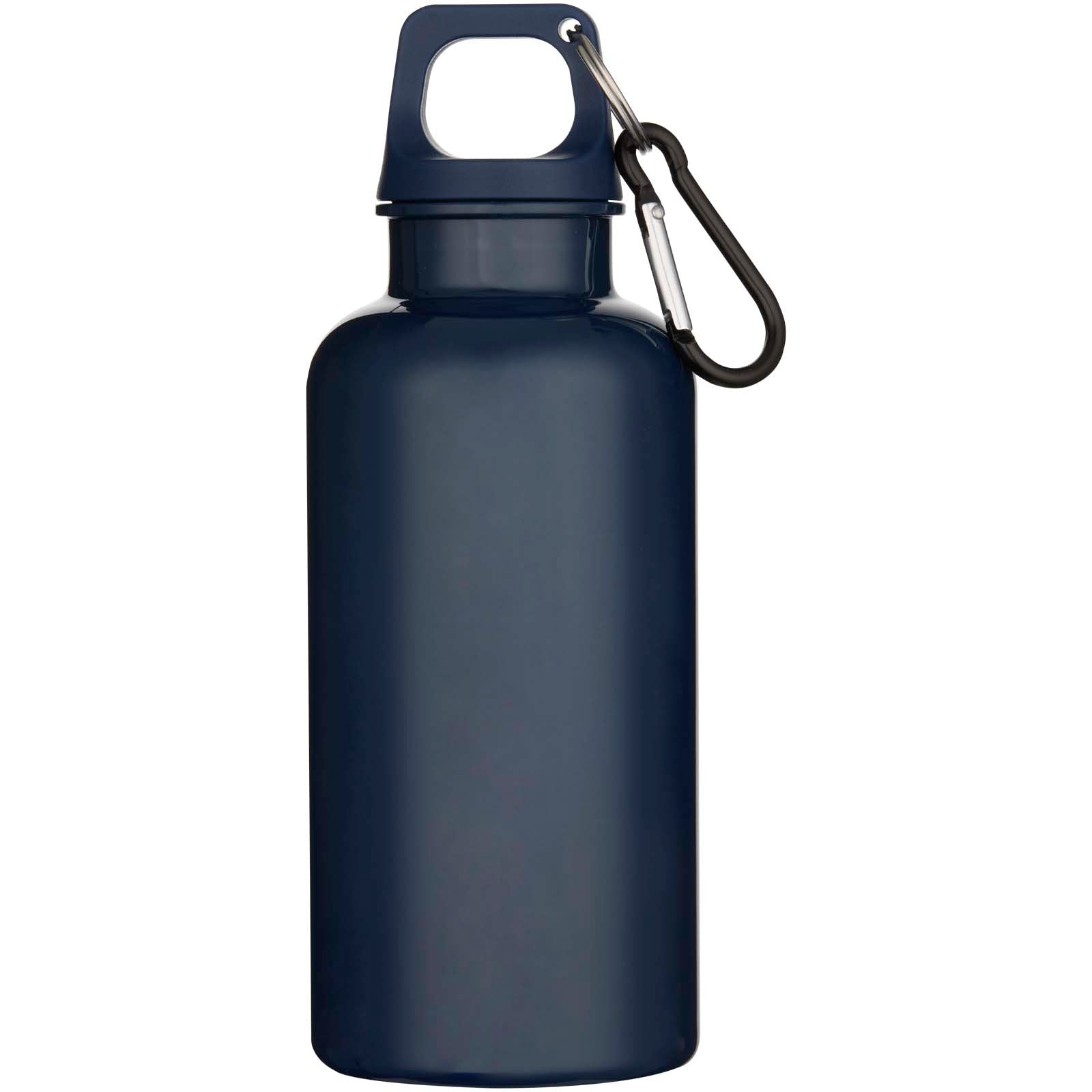 Oregon 400 ml einfarbige RS-zertifizierte Trinkflasche aus recyceltem Kunststoff mit Karabinerhaken