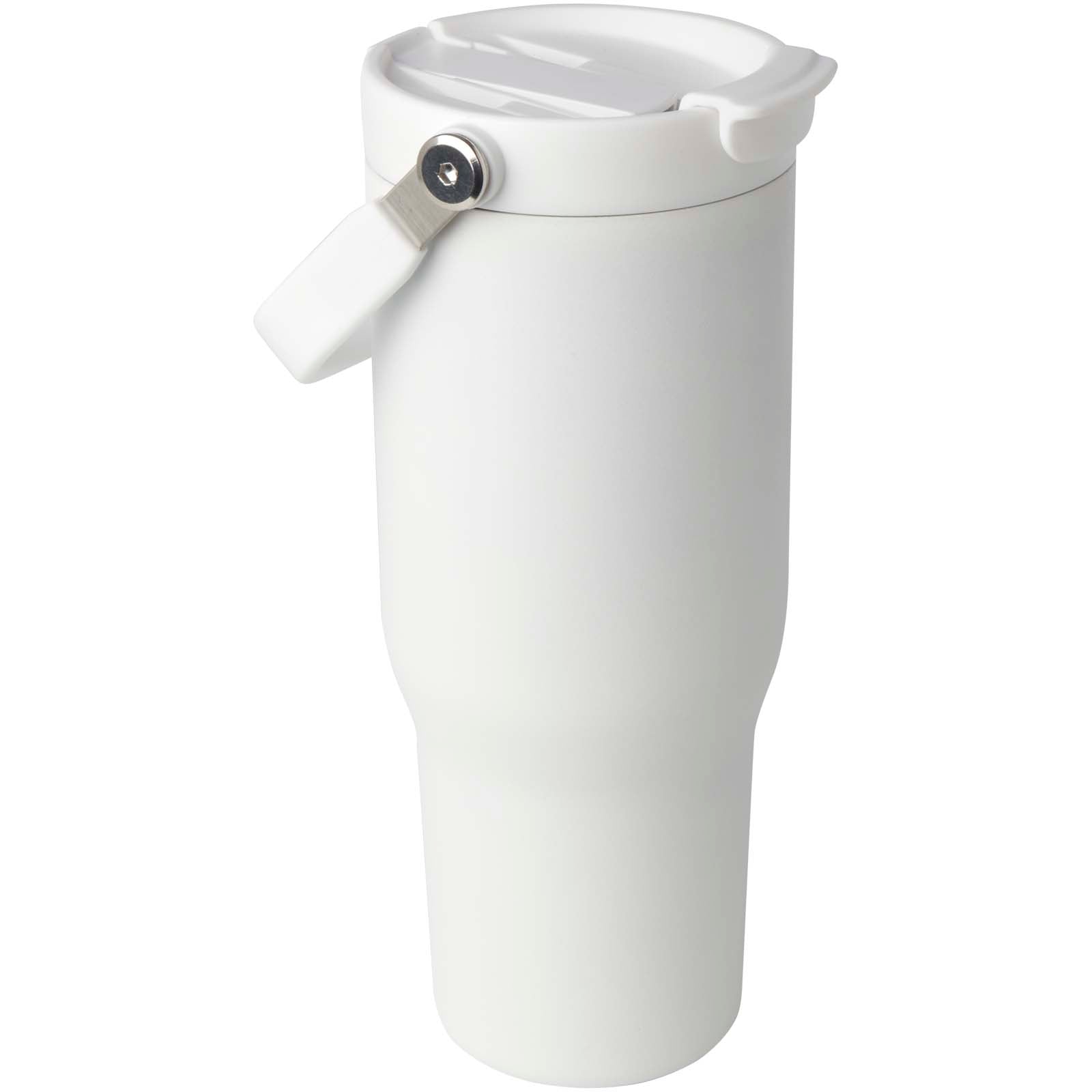 Bronx 900 ml RCS-zertifizierter Kupfer-Vakuum Isolierbecher aus Edelstahl mit Doppelfunktionsdeckel – Weiss