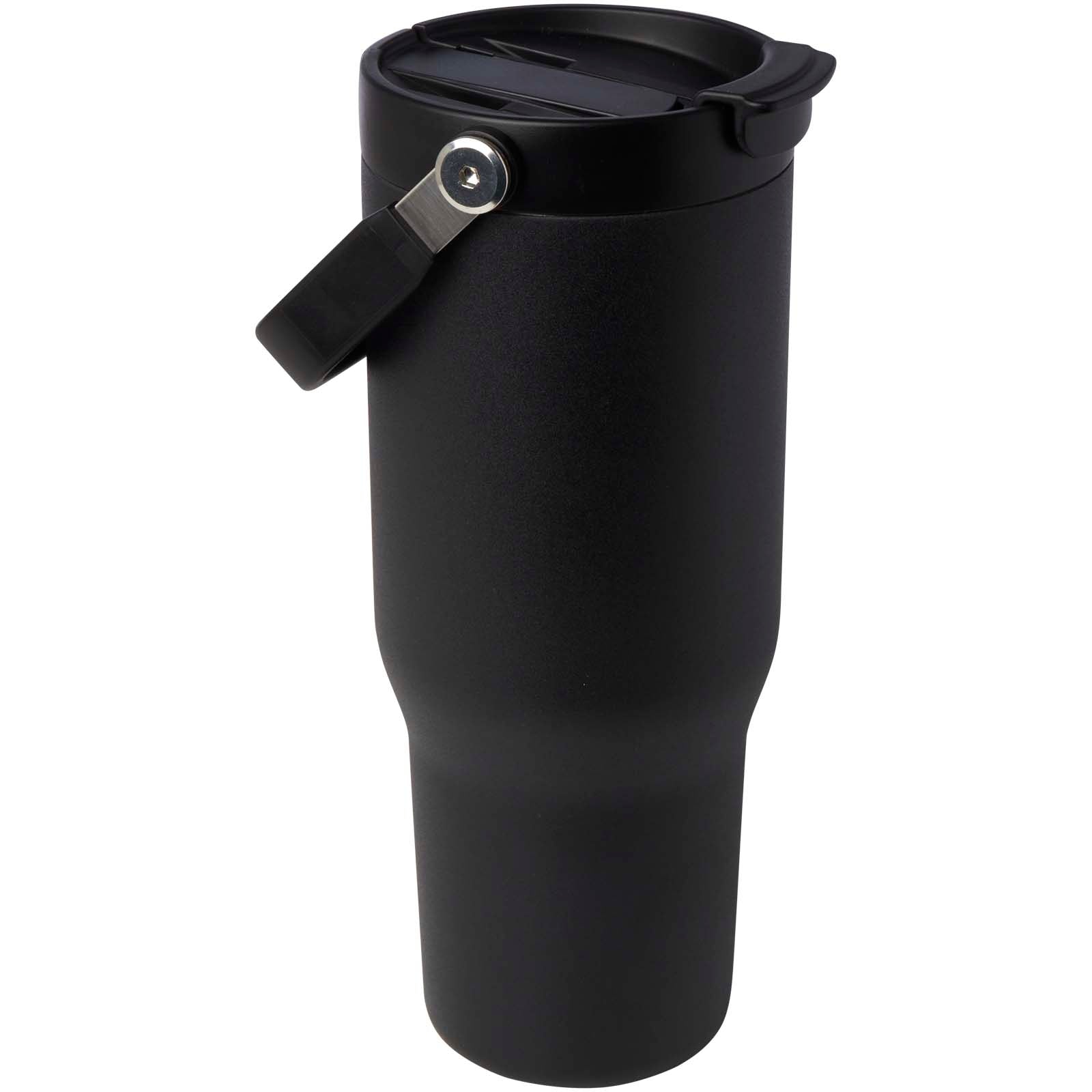 Bronx 900 ml RCS-zertifizierter Kupfer-Vakuum Isolierbecher aus Edelstahl mit Doppelfunktionsdeckel – Schwarz