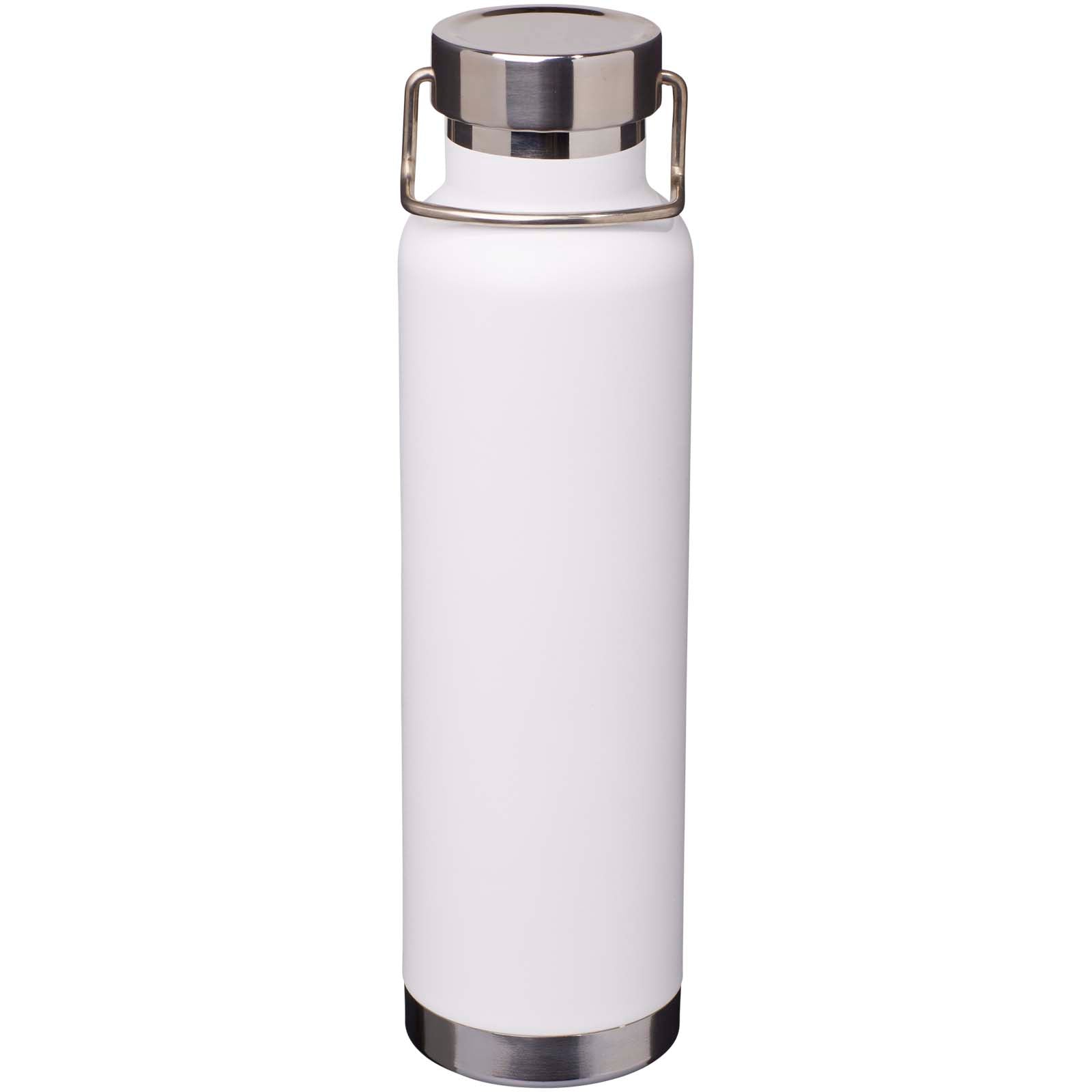 Thor 650 ml RCS-zertifizierte Kupfer-Vakuum Isolierflasche aus recyceltem Edelstahl – Weiss