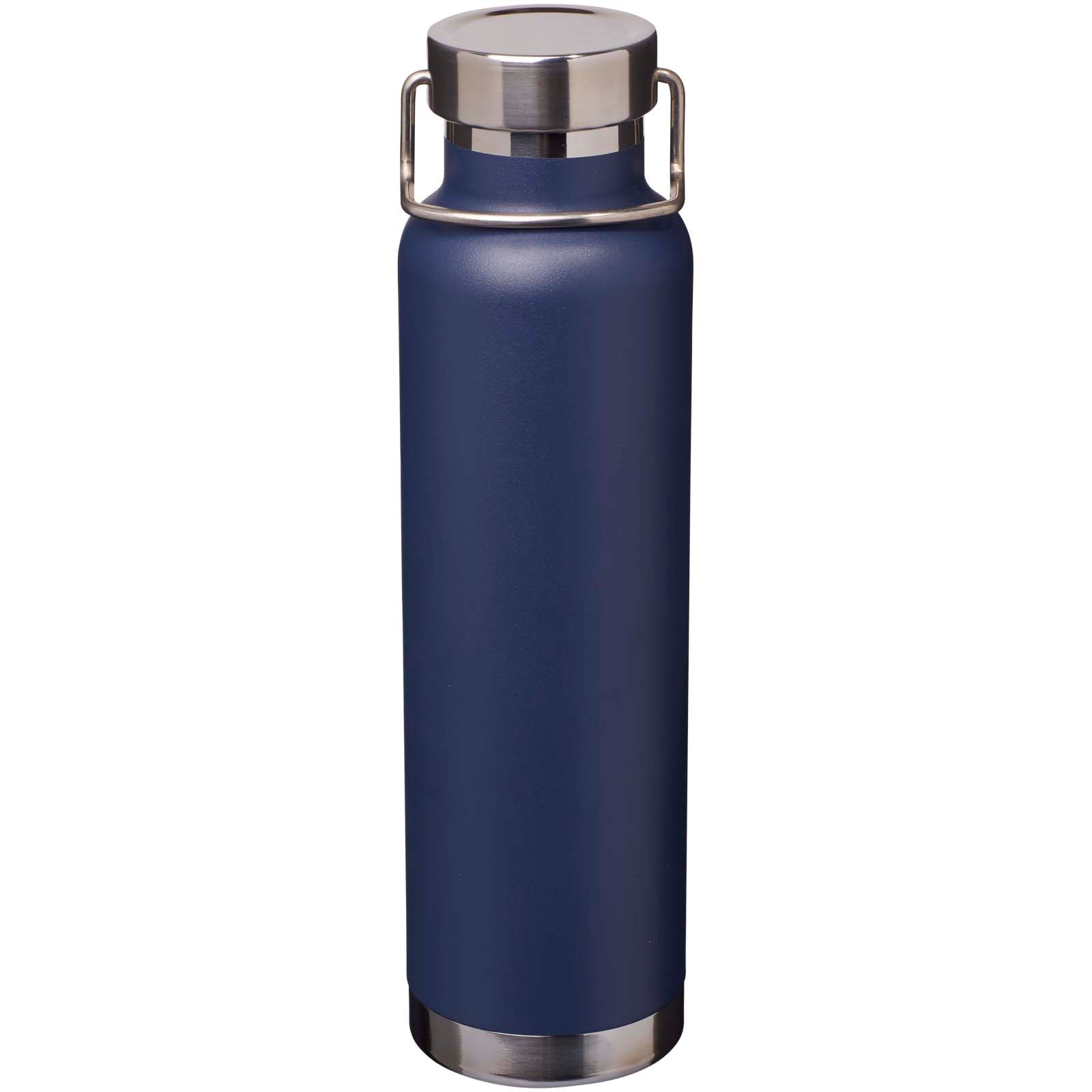 Thor 650 ml RCS-zertifizierte Kupfer-Vakuum Isolierflasche aus recyceltem Edelstahl – Navy