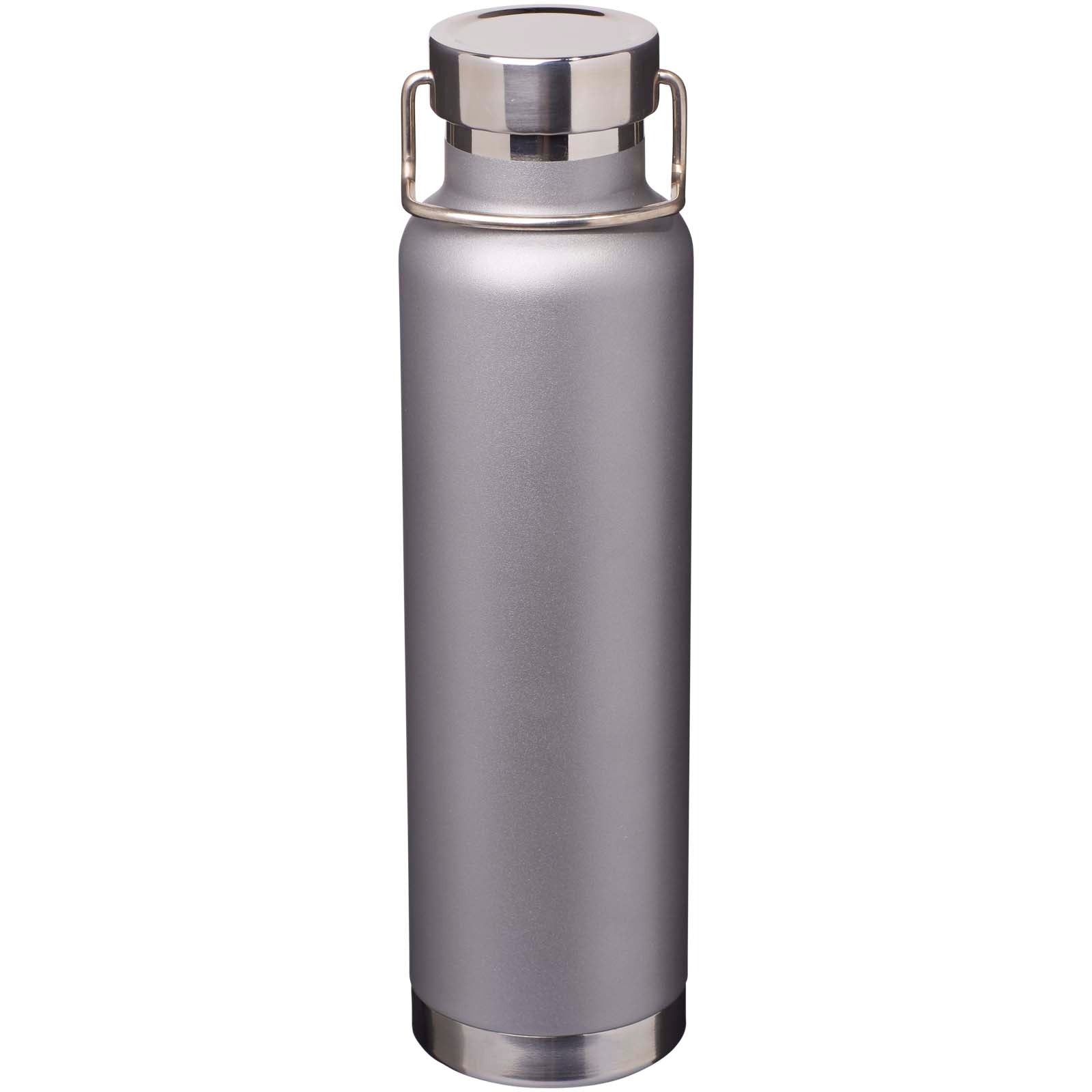 Thor 650 ml RCS-zertifizierte Kupfer-Vakuum Isolierflasche aus recyceltem Edelstahl – Grau