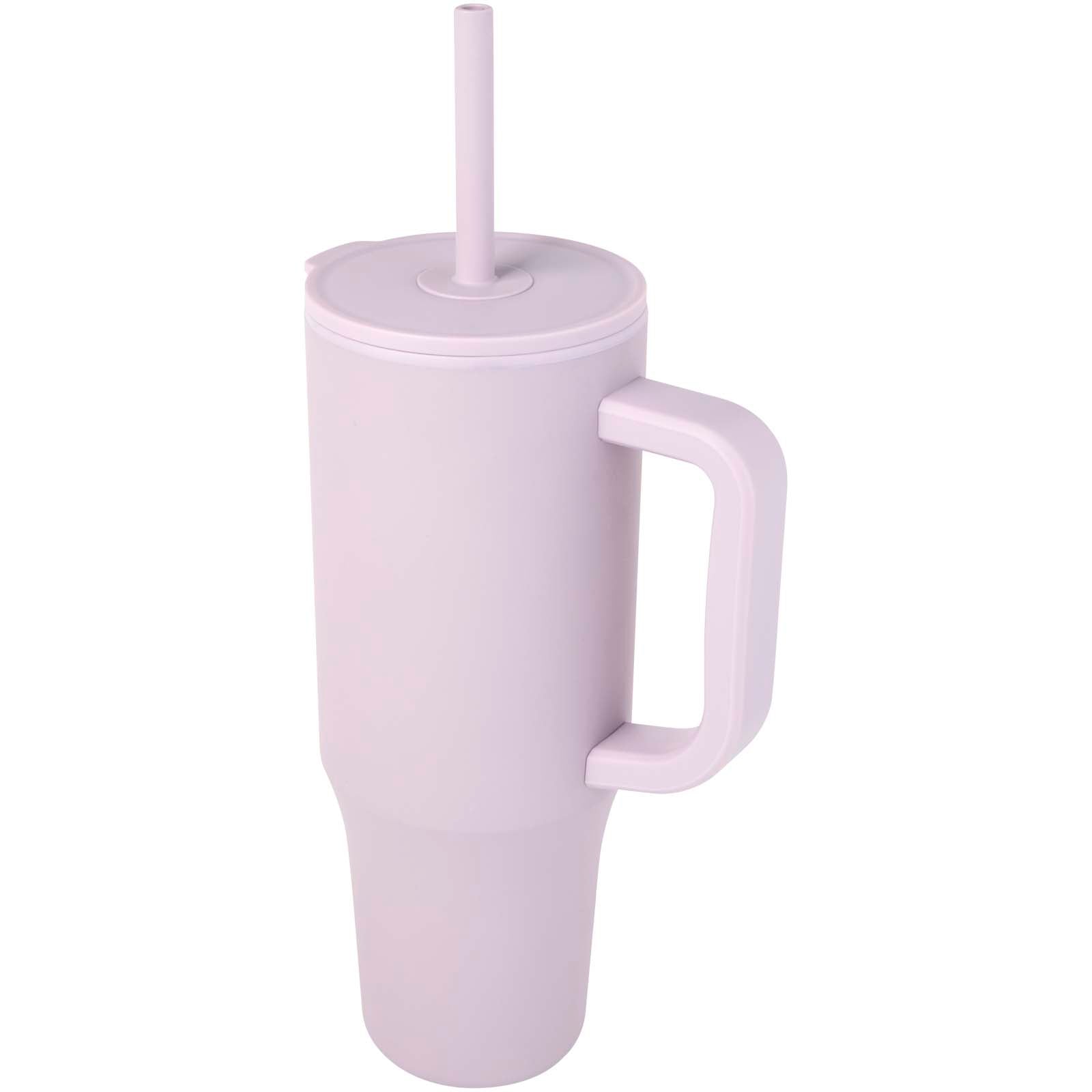 Brady 900 ml RCS-zertifizierter Isolierbecher mit Silikon Trinkhalm – Fliederfarben