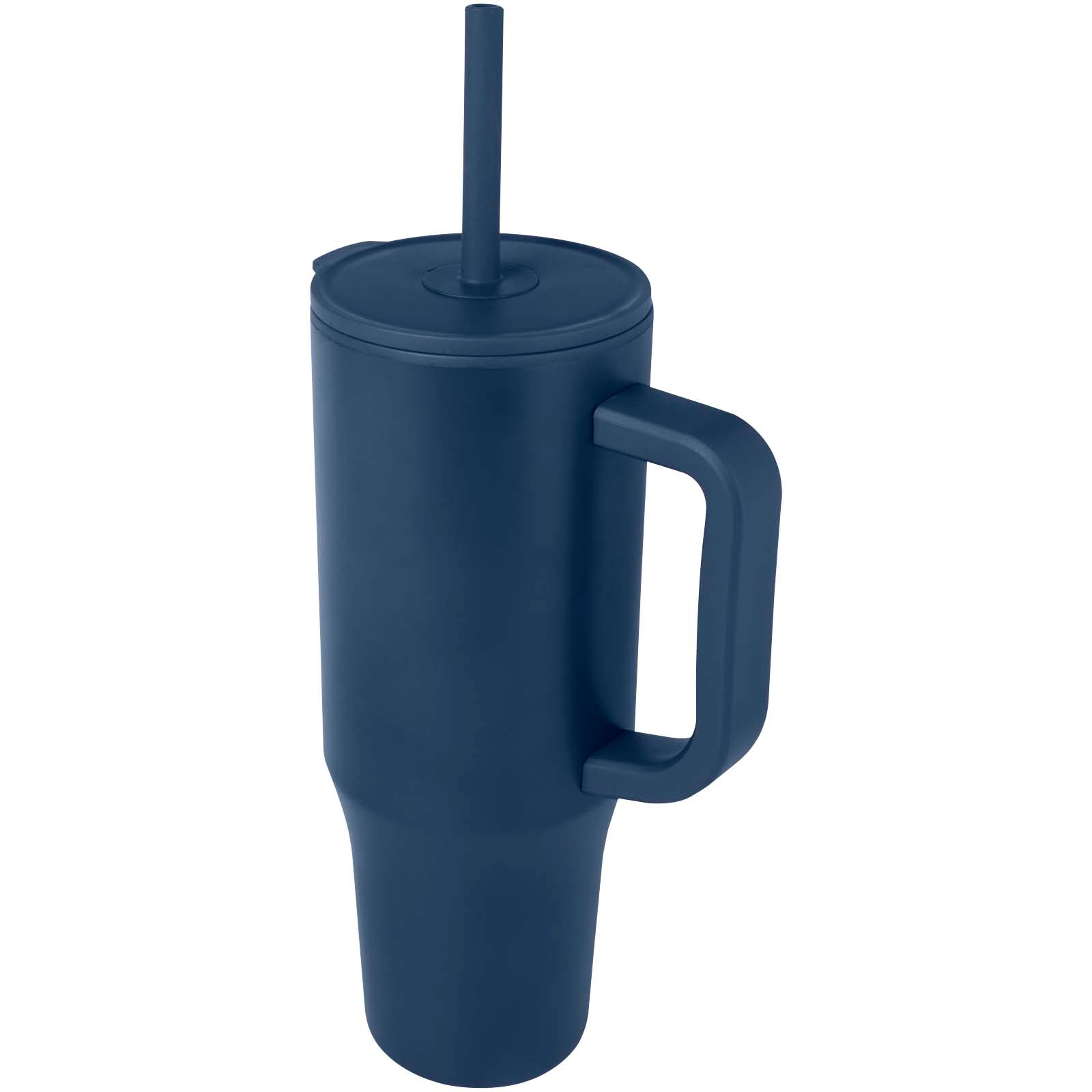 Brady 900 ml RCS-zertifizierter Isolierbecher mit Silikon Trinkhalm – Navy