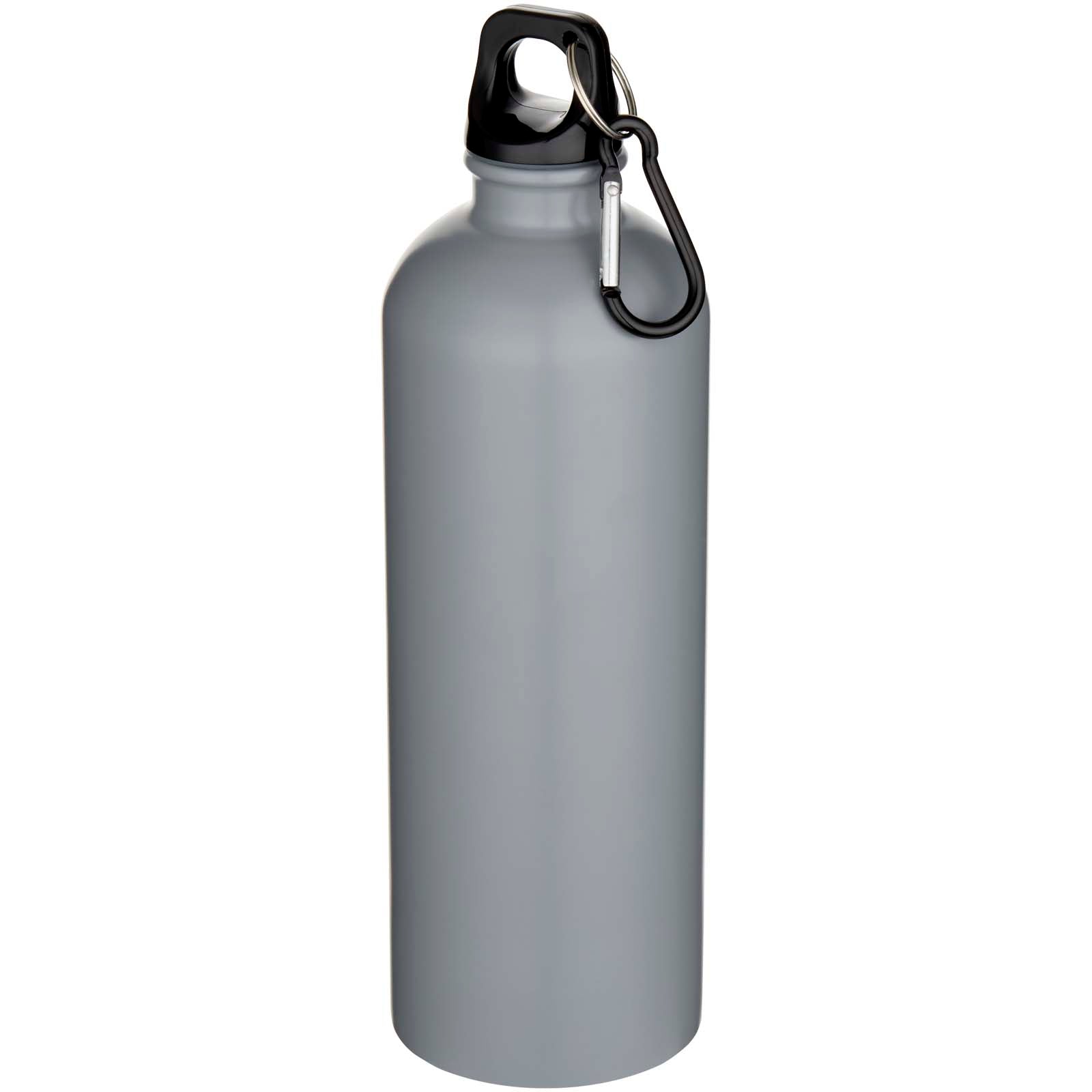 Oregon 750 ml matte RCS-zertifizierte, einwandige Trinkflasche aus recyceltem Edelstahl mit Karabinerhaken – Grau