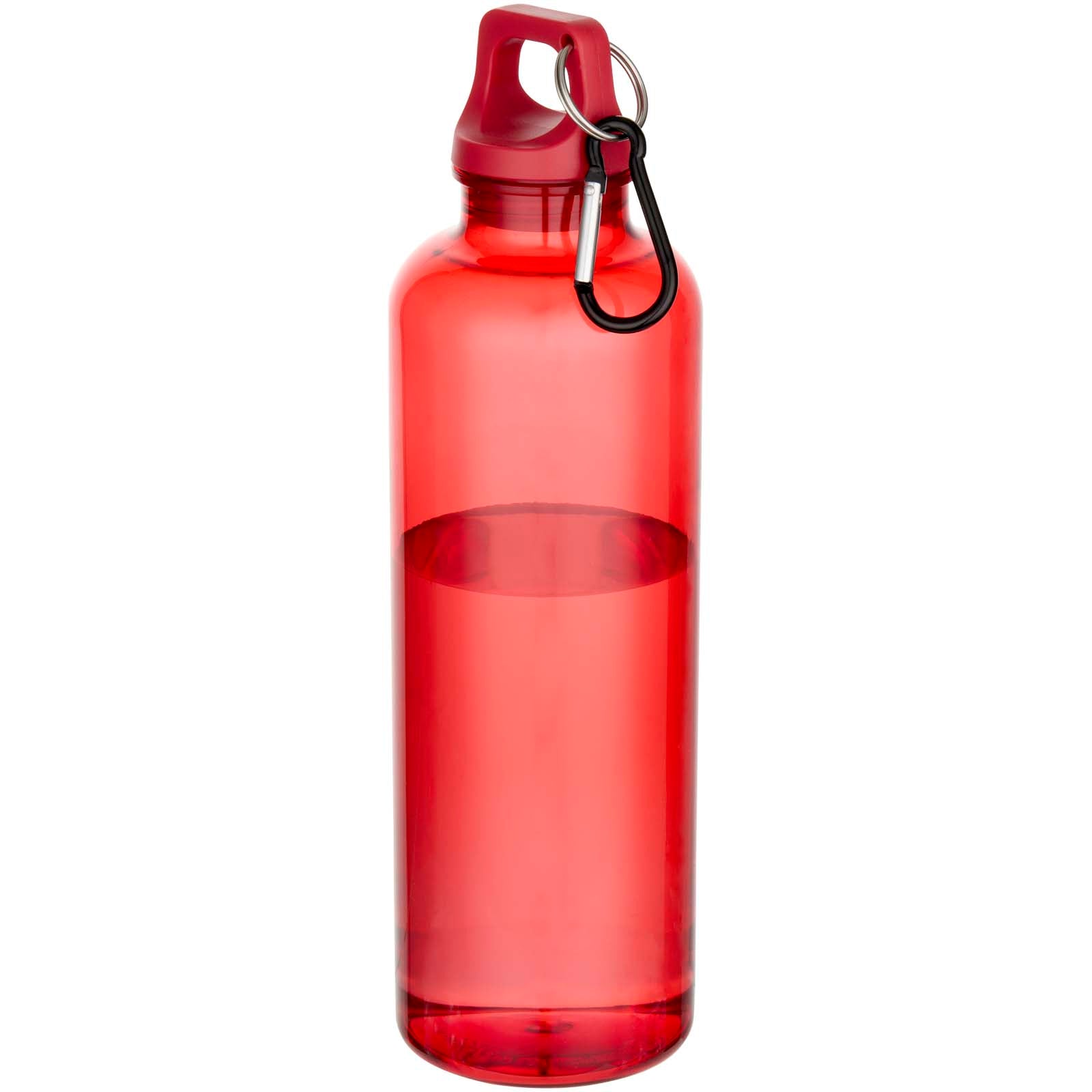 Oregon 750 ml RCS-zertifizierte Trinkflasche aus recyceltem Kunststoff mit Karabinerhaken – Rot