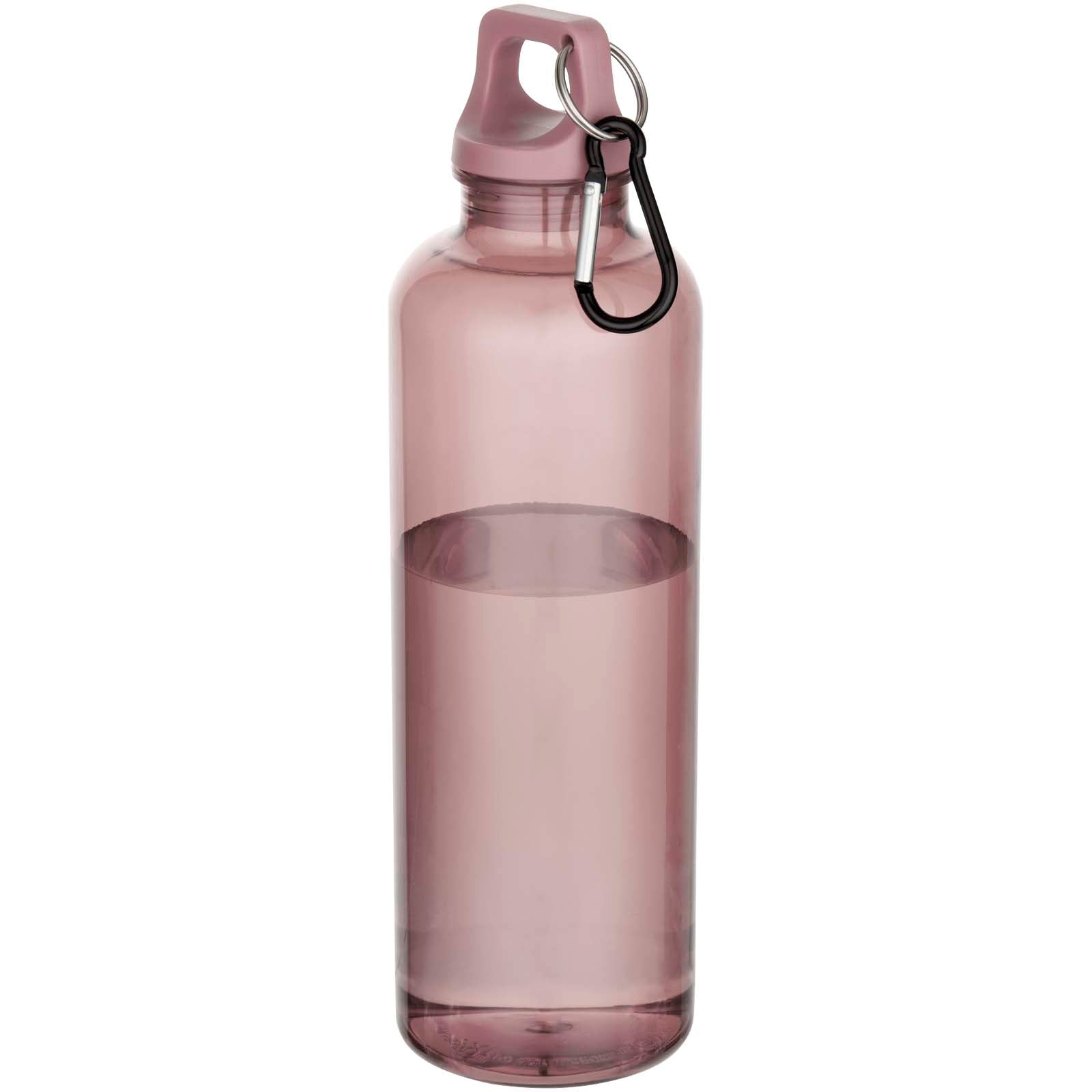 Oregon 750 ml RCS-zertifizierte Trinkflasche aus recyceltem Kunststoff mit Karabinerhaken – Altrosa