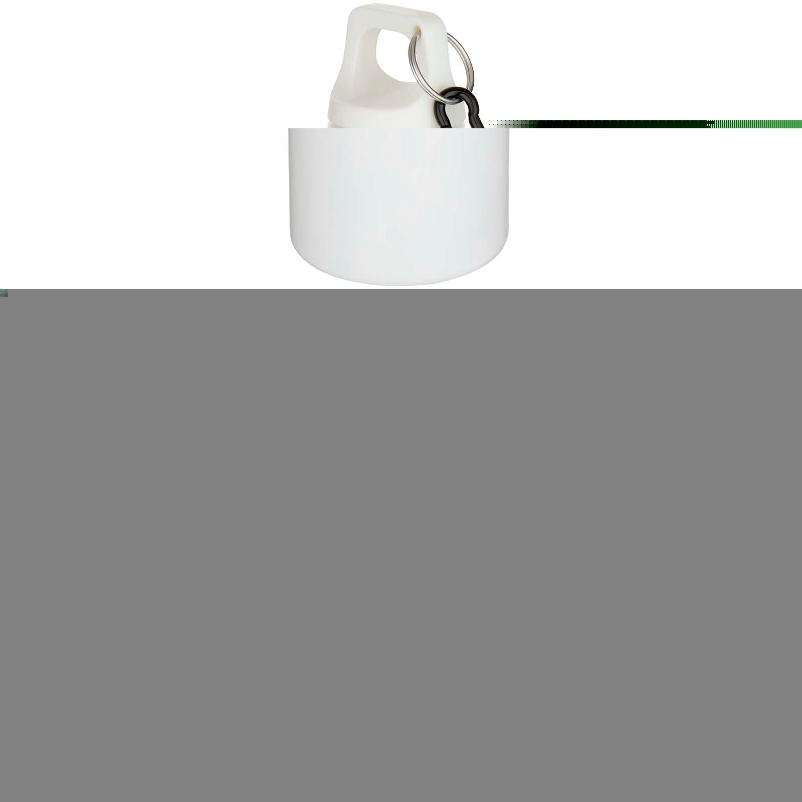Oregon 750 ml einfarbige RS-zertifizierte Wasserflasche aus recyceltem Kunststoff mit Karabinerhaken – Weiss