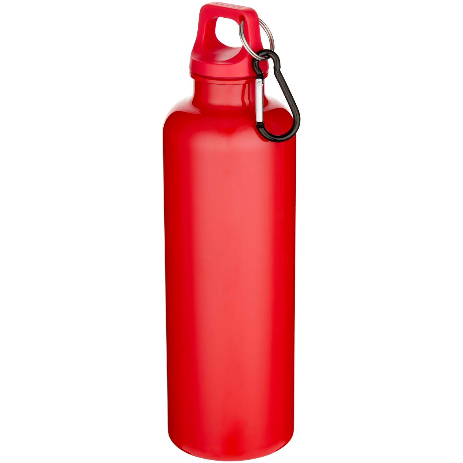 Oregon 750 ml einfarbige RS-zertifizierte Wasserflasche aus recyceltem Kunststoff mit Karabinerhaken – Rot