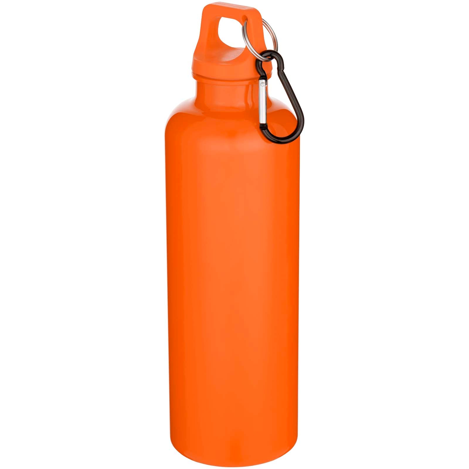 Oregon 750 ml einfarbige RS-zertifizierte Wasserflasche aus recyceltem Kunststoff mit Karabinerhaken – Orange