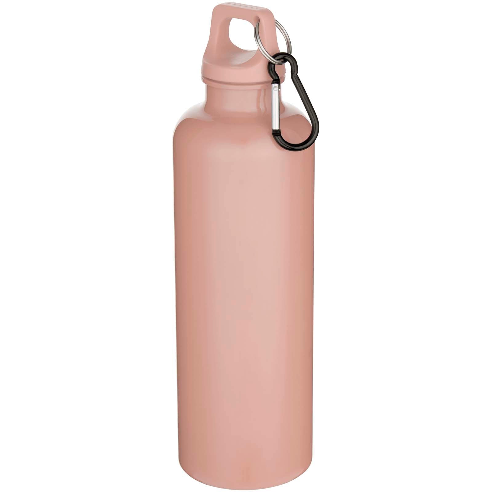 Oregon 750 ml einfarbige RS-zertifizierte Wasserflasche aus recyceltem Kunststoff mit Karabinerhaken – Altrosa