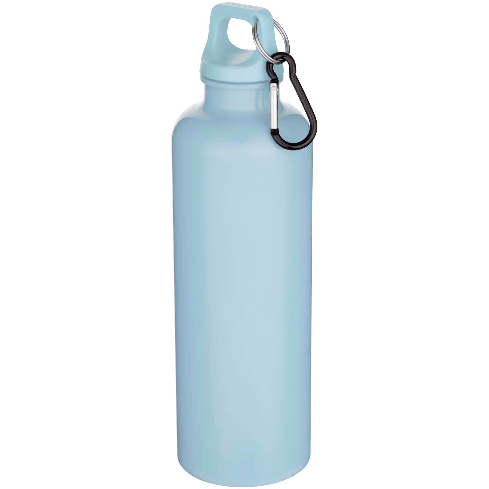 Oregon 750 ml einfarbige RS-zertifizierte Wasserflasche aus recyceltem Kunststoff mit Karabinerhaken – Wolkenblau