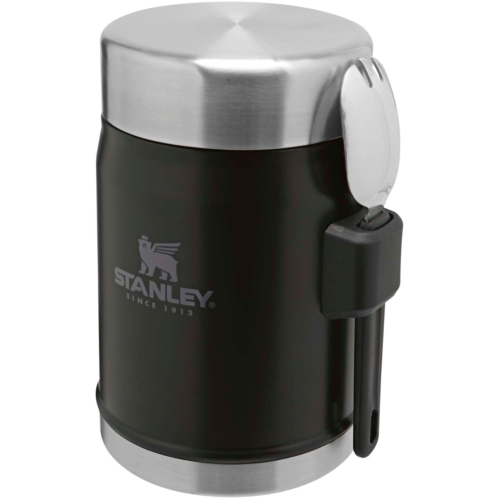 Stanley 400ml Legendary Food Jar Lunchpot mit Göffel – Mattschwarz