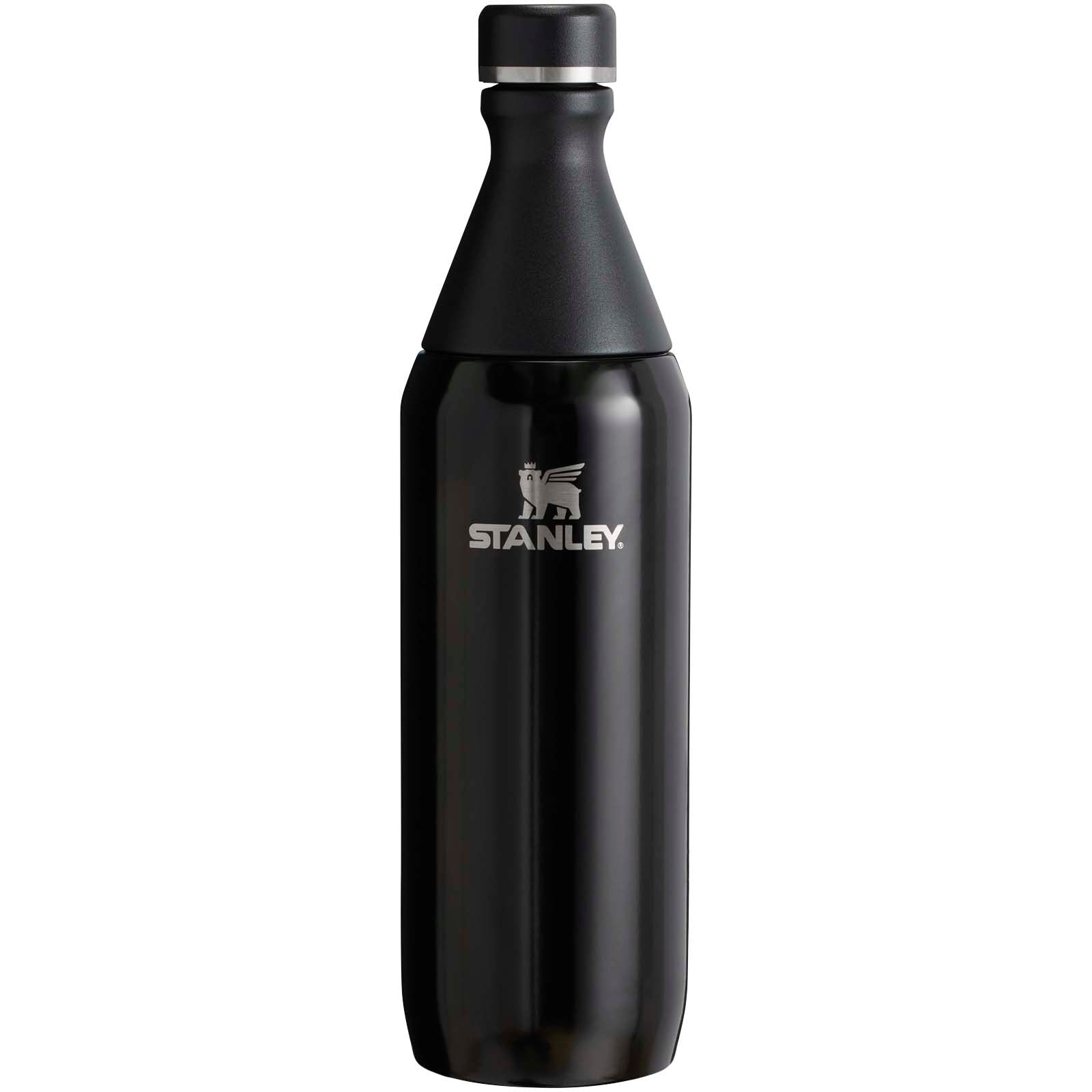 Stanley 600 ml All Day Slim Flasche – Schwarz Glänzend