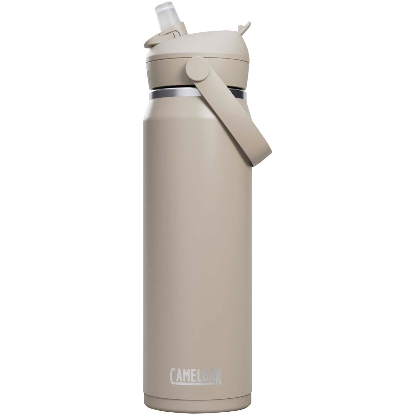 Camelbak® Thrive Flip VSS 740 ml Edelstahl Trinkflasche mit Flip Strohhalm – Hellgrau