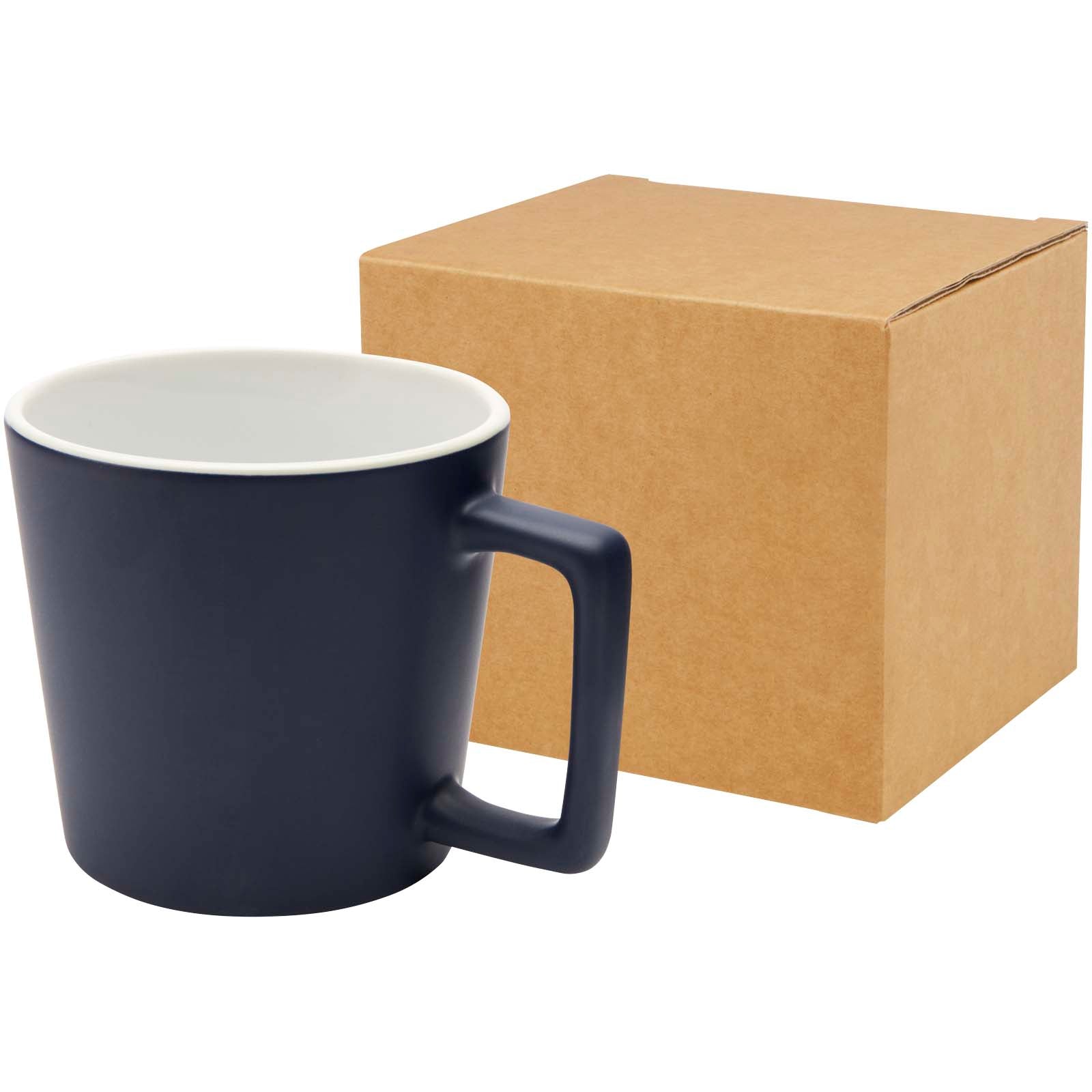 Cali 370 ml Keramiktasse mit matter Oberfläche – Marineblau
