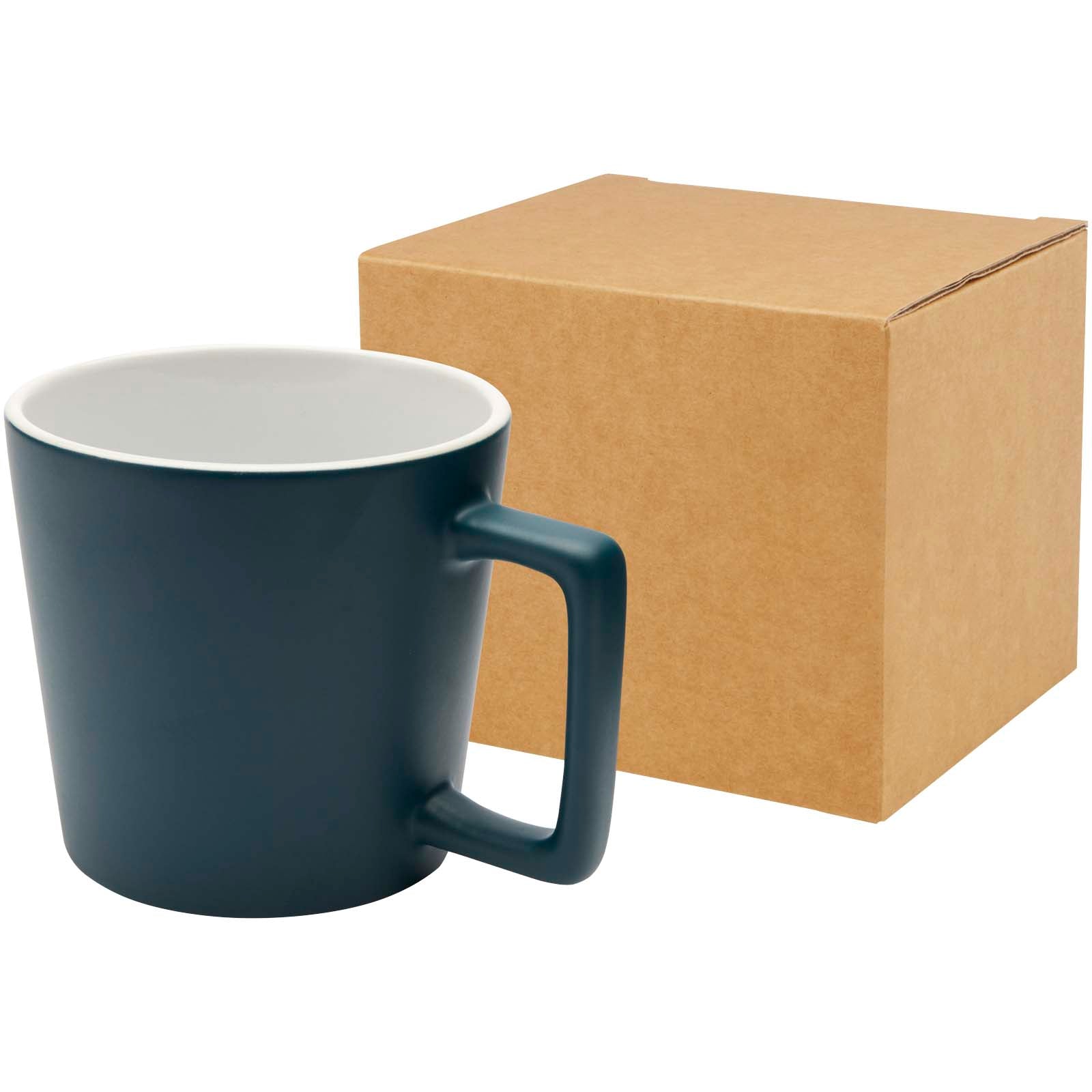 Cali 370 ml Keramiktasse mit matter Oberfläche – Tiefseeblau