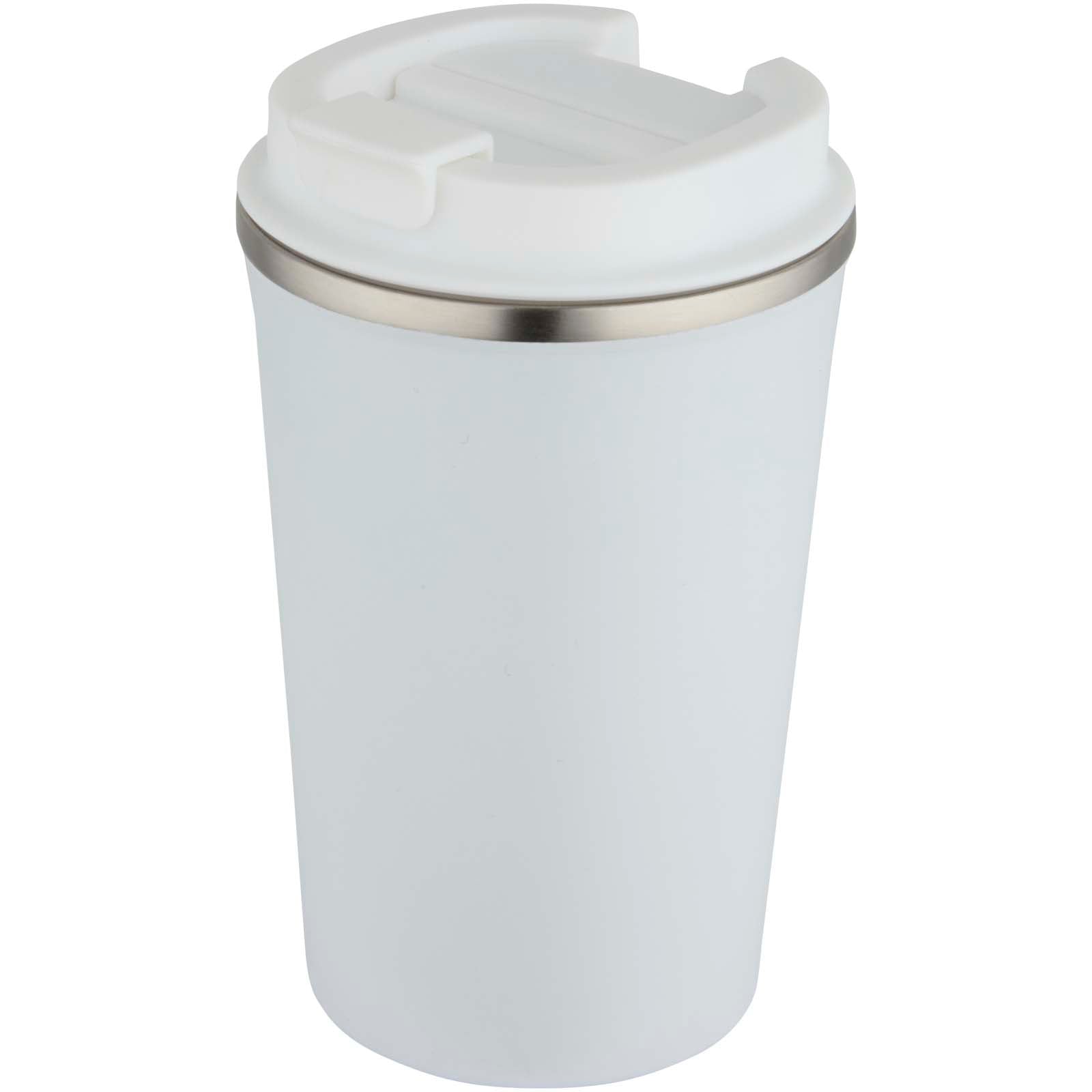 Newport 350 ml doppelwandiger, vakuumisolierter Becher aus Edelstahl – Weiss