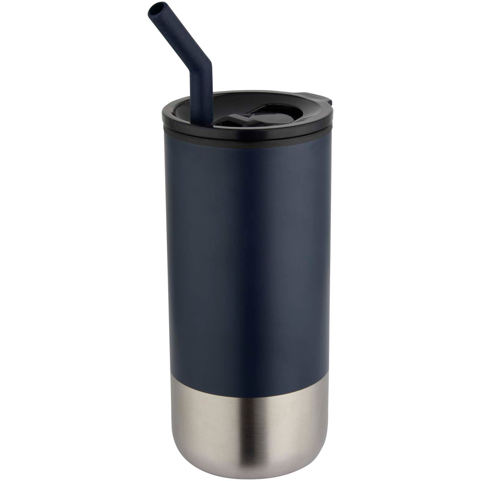 Grayson 480 ml RCS recycelter Isolierbecher mit Trinkhalm – Navy