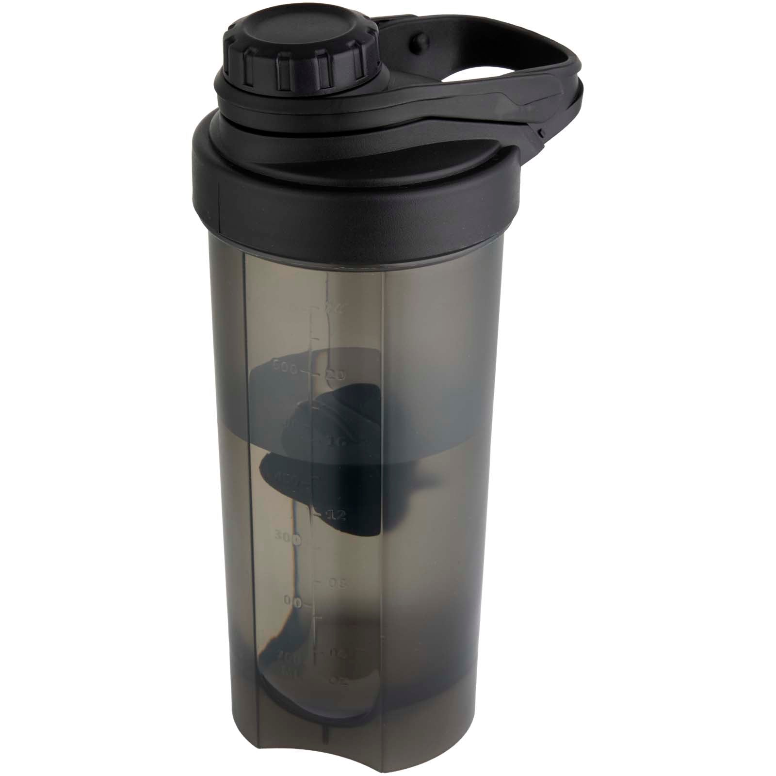 Forza 700 ml Sportflasche mit Shakerball – Schwarz