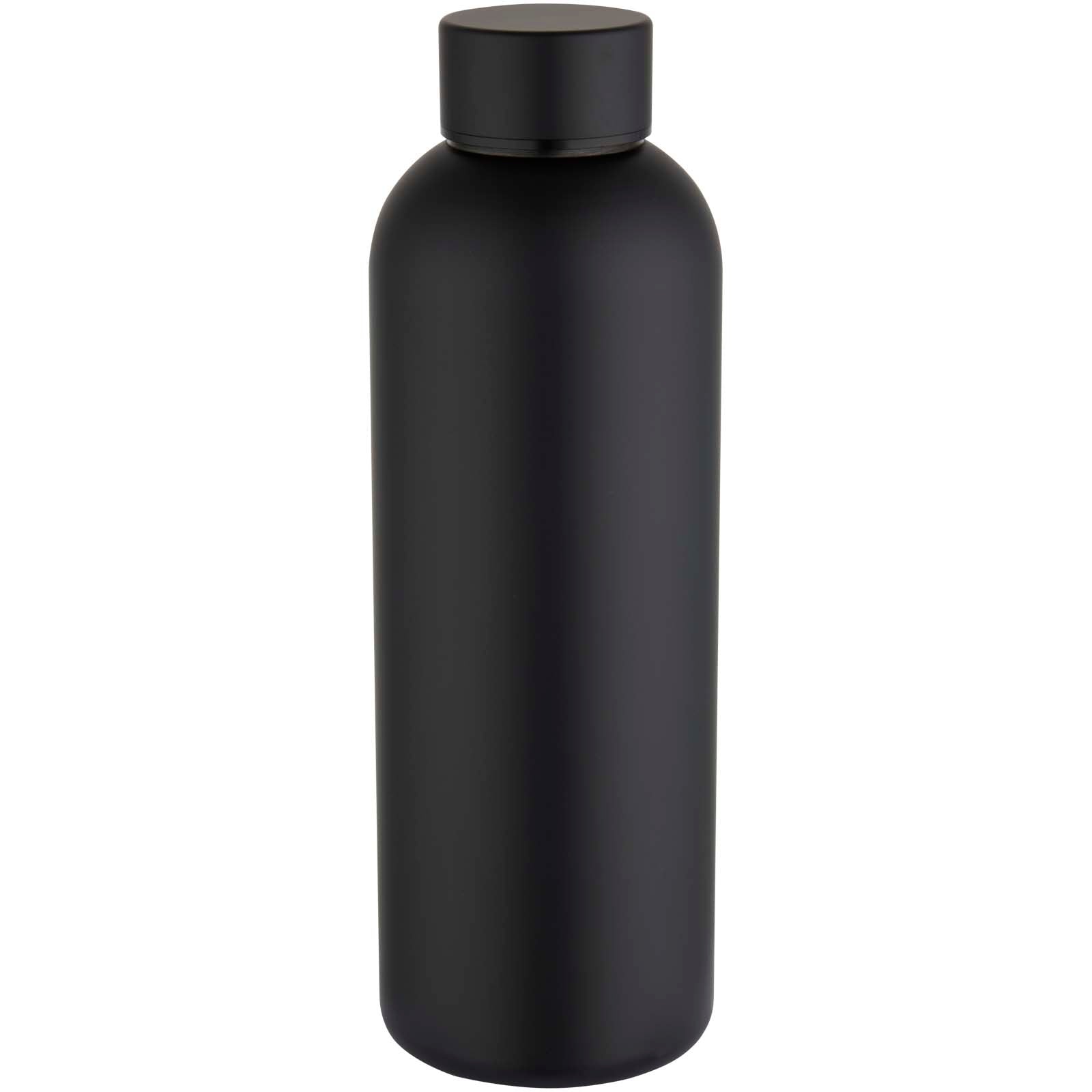 Spring 750 ml RCS-zertifizierte einwandige Trinkflasche aus recyceltem Edelstahl – Schwarz