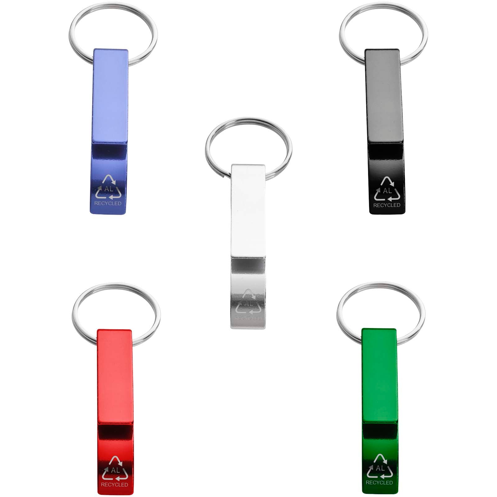 Tao Schlüsselanhänger mit Flaschen- und Dosenöffner aus recyceltem RCS Aluminium