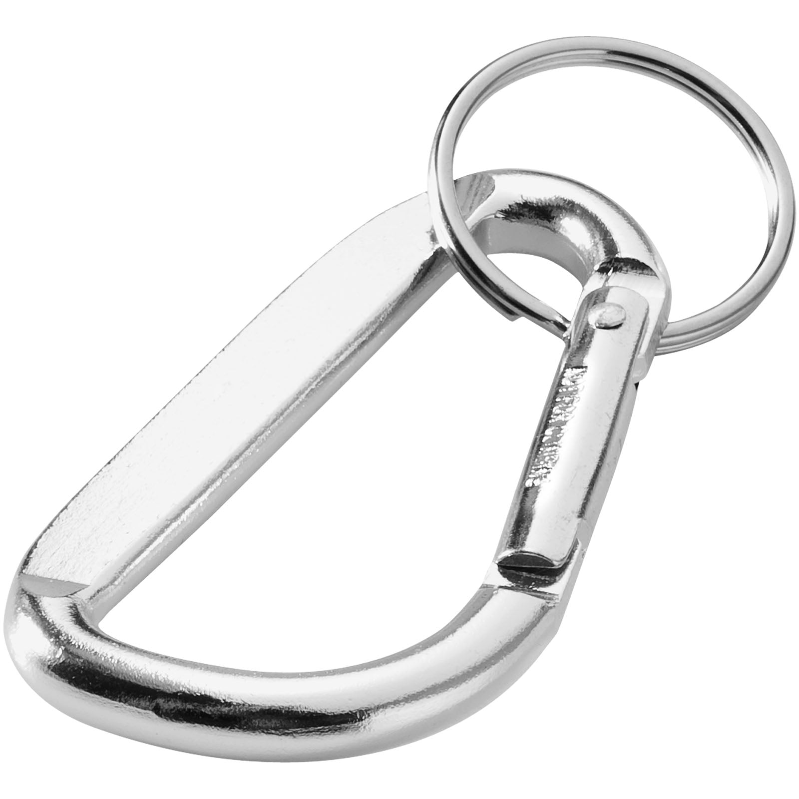 Timor RCS Karabiner Schlüsselanhänger aus recyceltem Aluminium – Silber