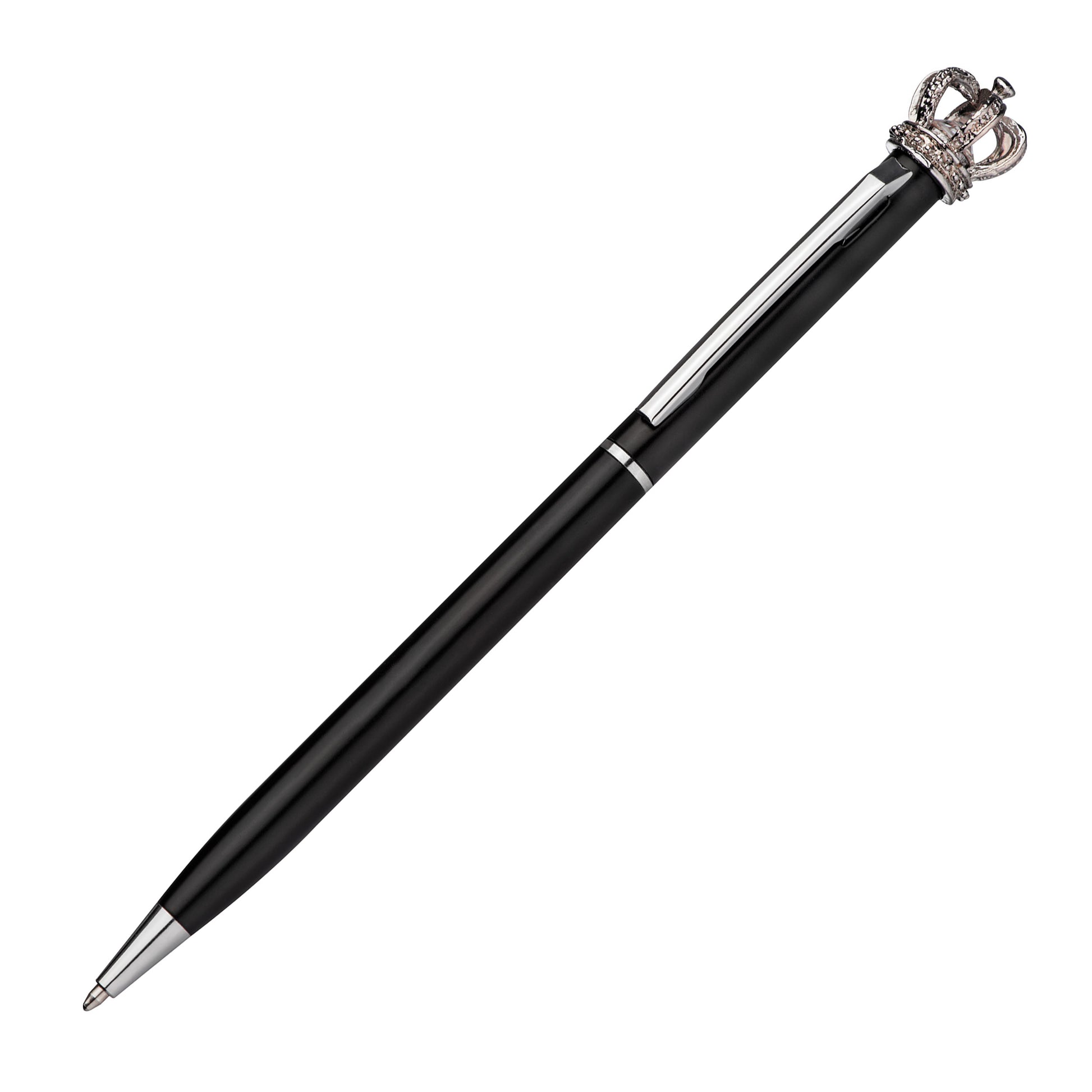 Kugelschreiber aus Metall mit Krone DYLAN