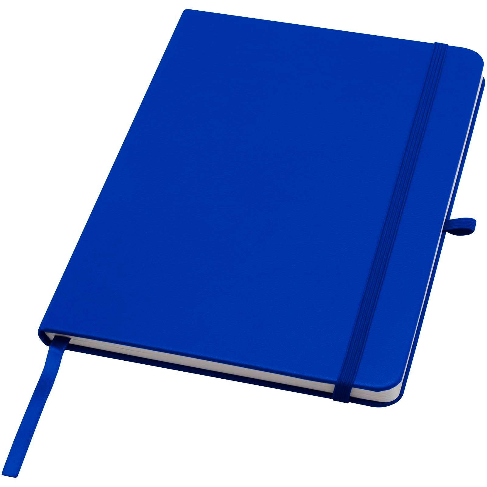 Teak A5 Hardcover Notizbuch, liniert, aus recyceltem Material – Royalblau