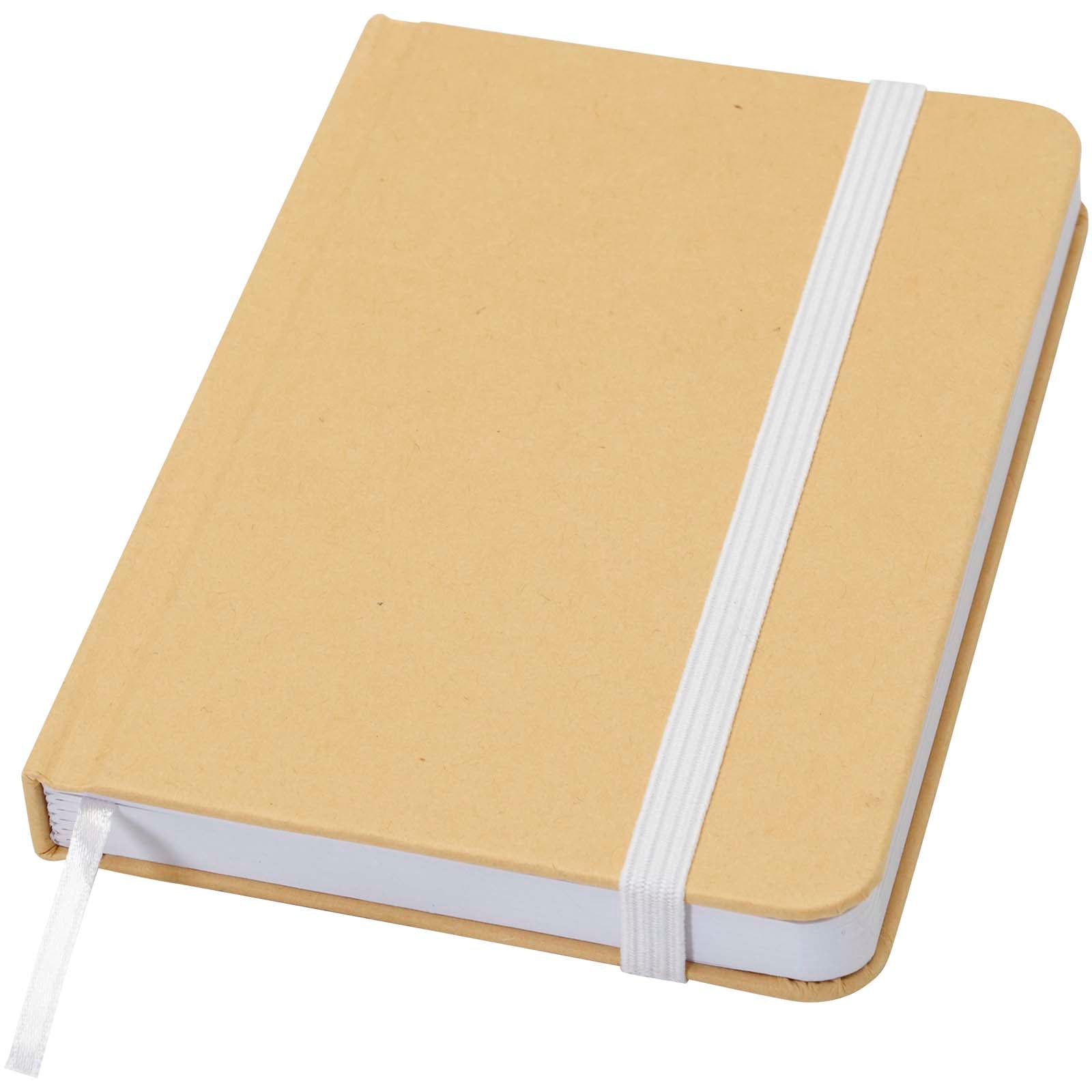 Reed A6 Hardcover Notizbuch, blanko, aus recyceltem Material – Weiss