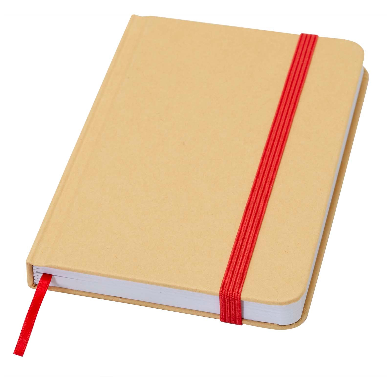 Reed A6 Hardcover Notizbuch, blanko, aus recyceltem Material – Rot