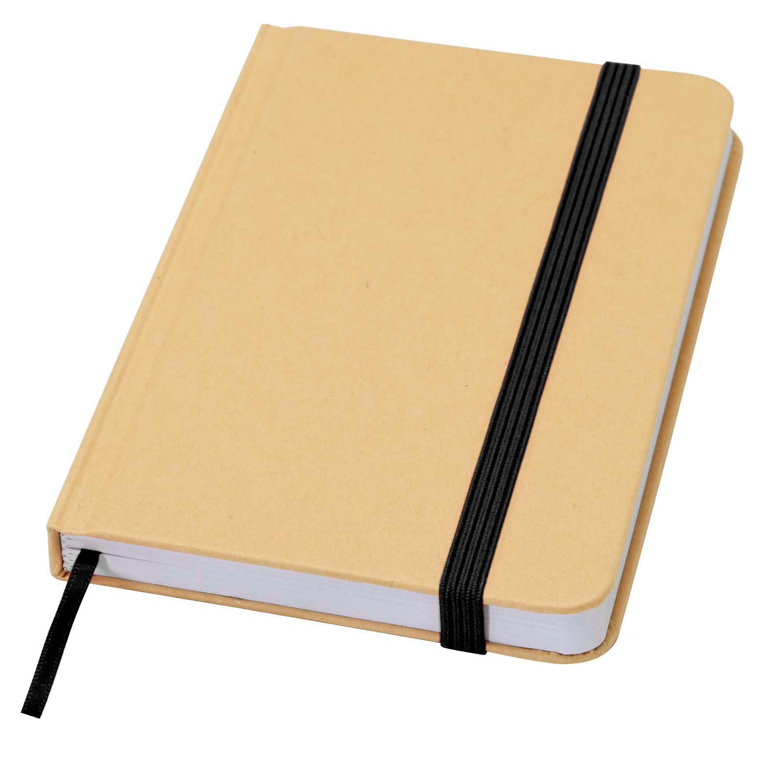 Reed A6 Hardcover Notizbuch, blanko, aus recyceltem Material – Schwarz